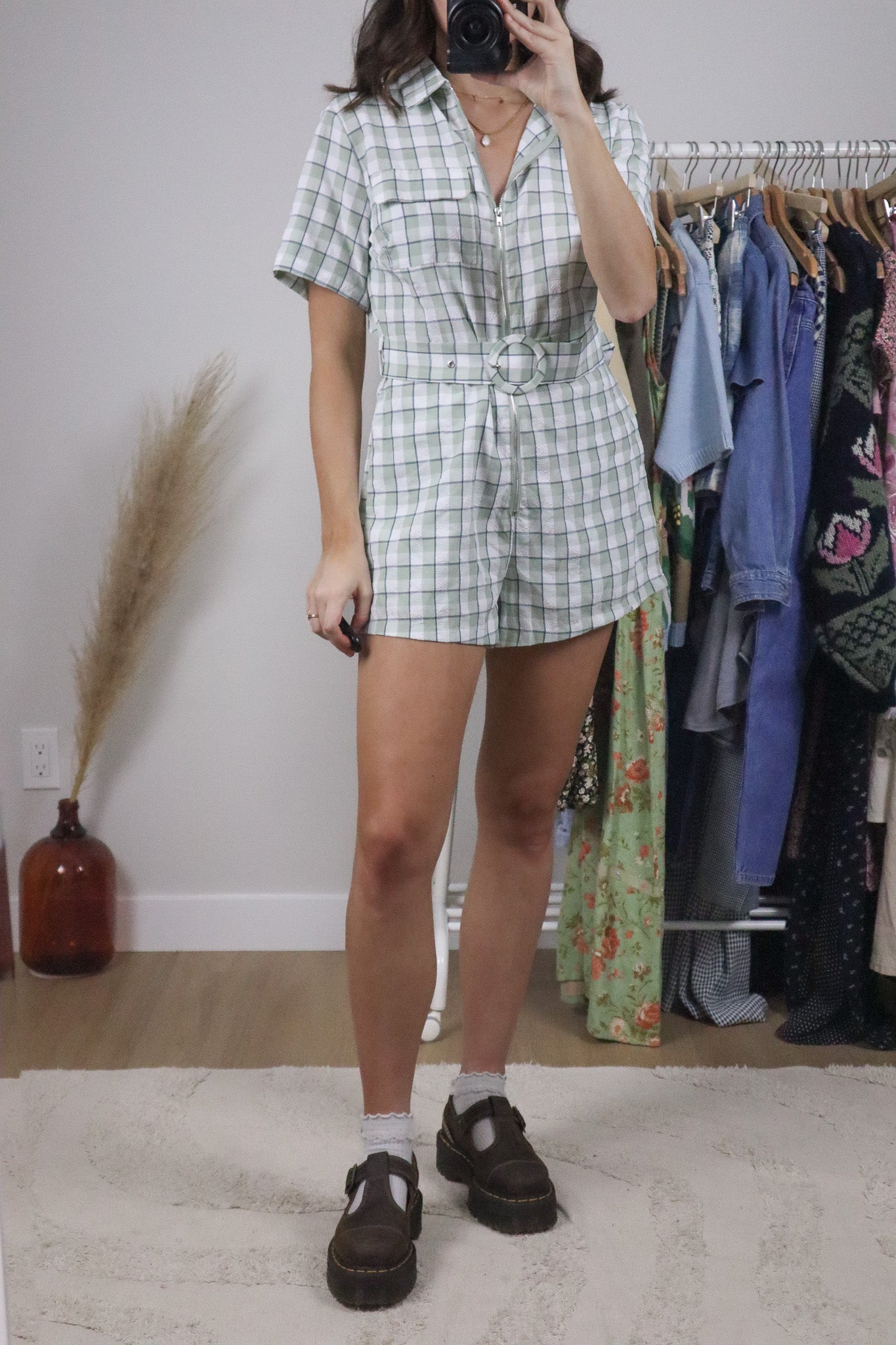 Modern x Plaid Romper (6/8)