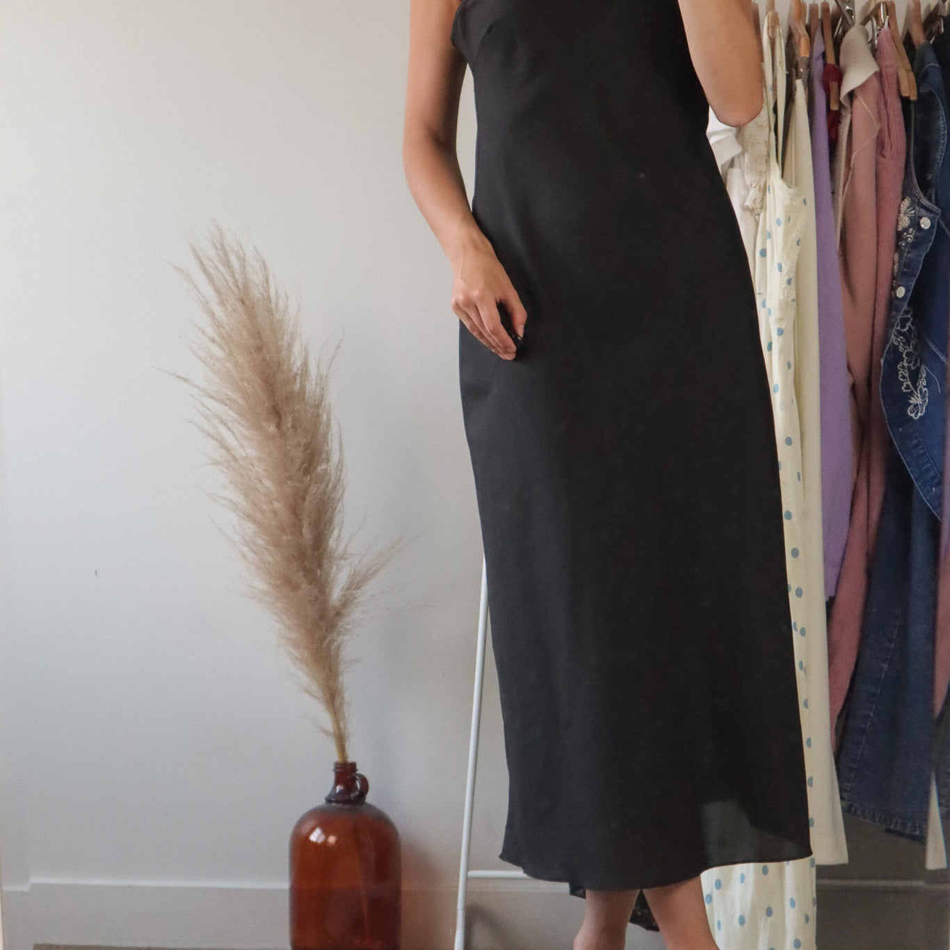 Made in Canada x Vintage x Slip Midi Dress (6)