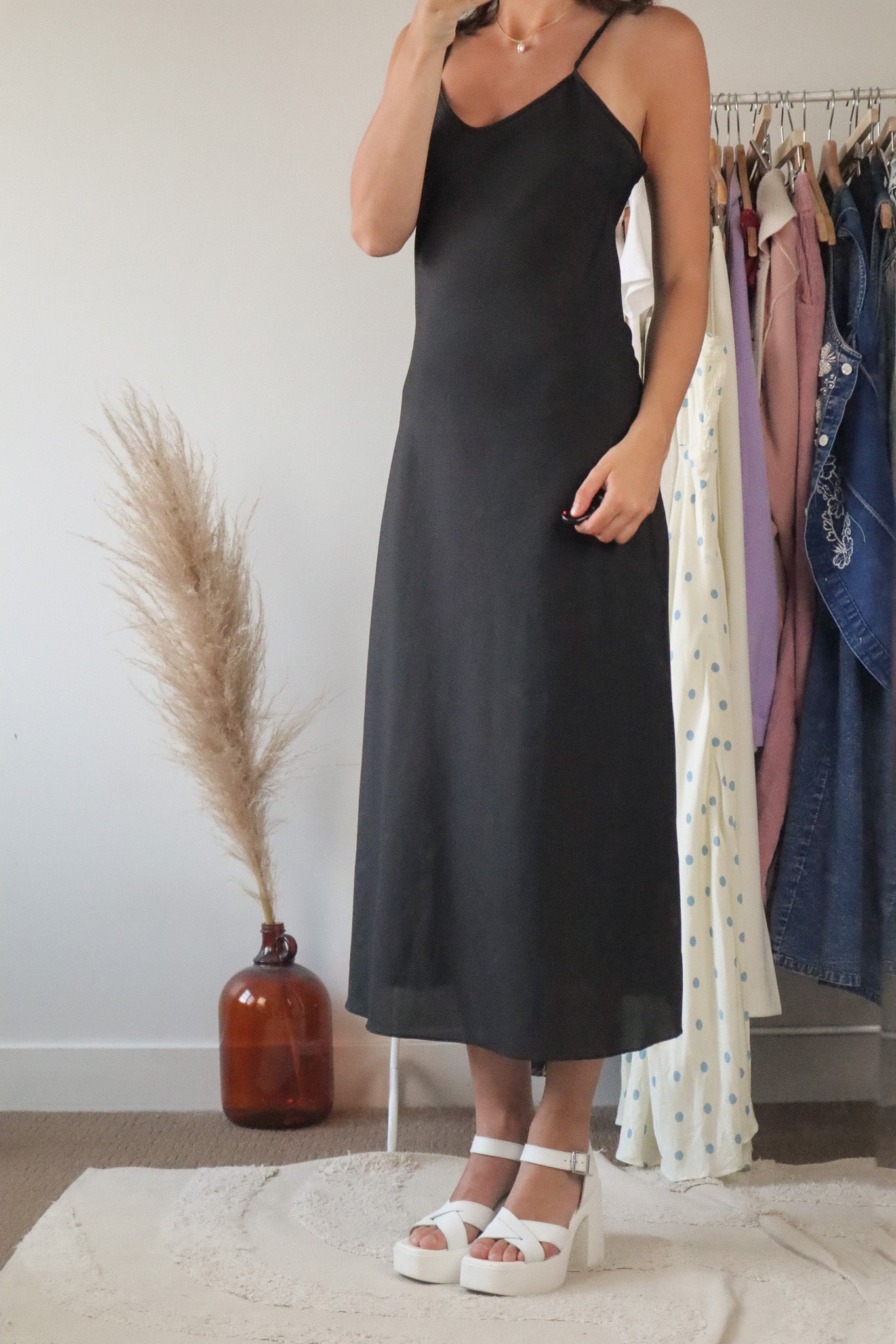 Made in Canada x Vintage x Slip Midi Dress (6)