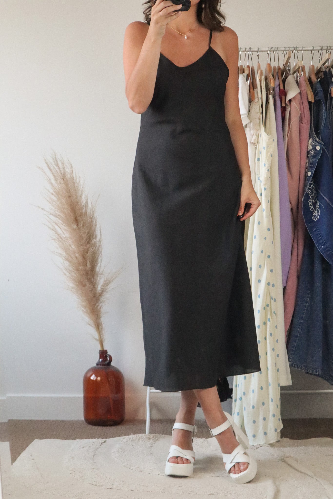 Made in Canada x Vintage x Slip Midi Dress (6)