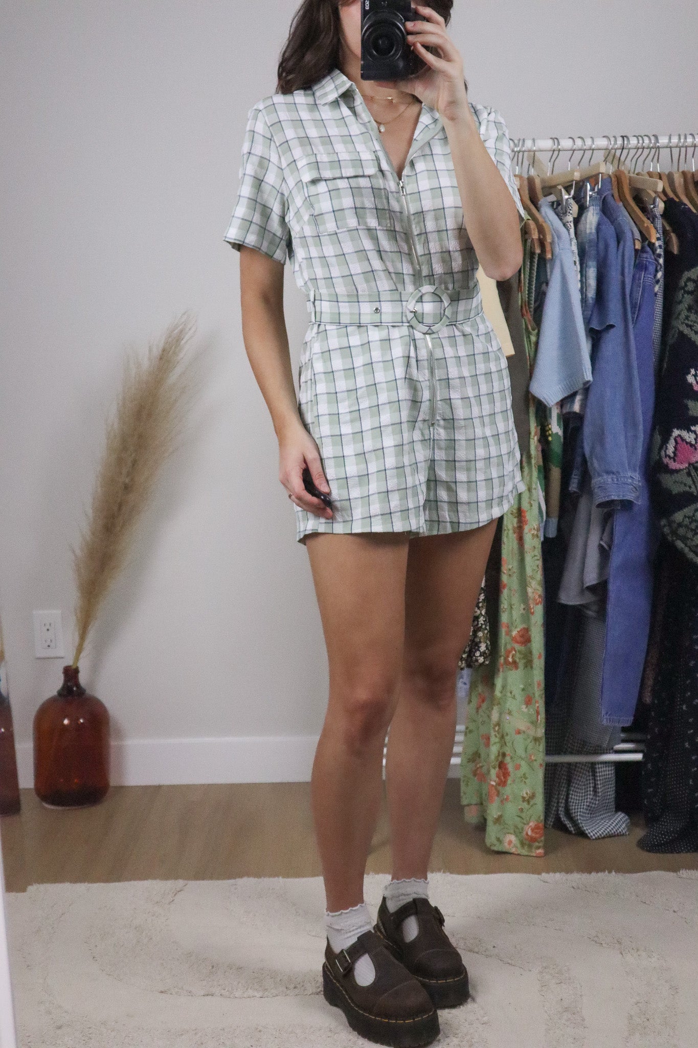 Modern x Plaid Romper (6/8)