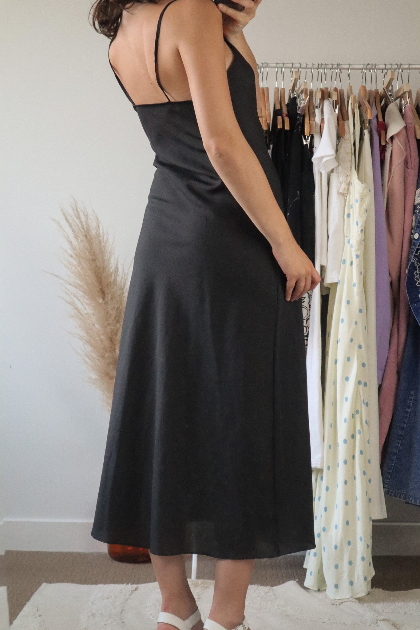 Made in Canada x Vintage x Slip Midi Dress (6)