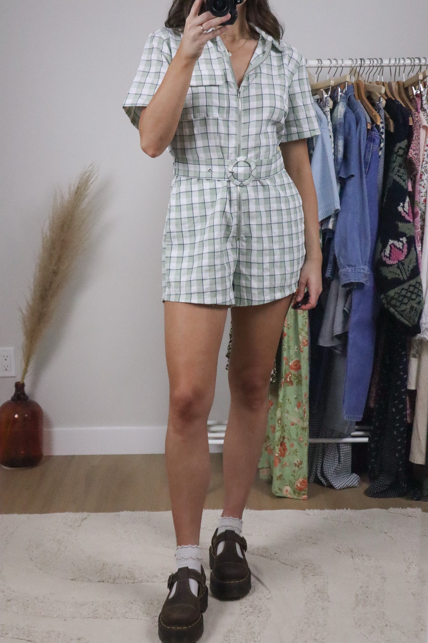 Modern x Plaid Romper (6/8)