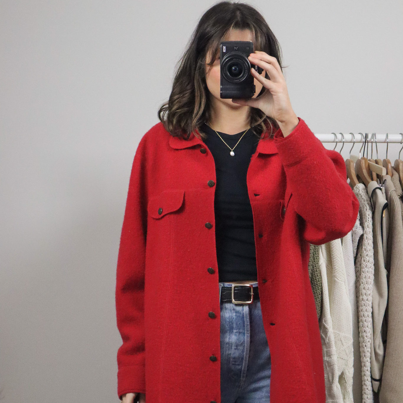 Vintage x Wool Shacket (L)
