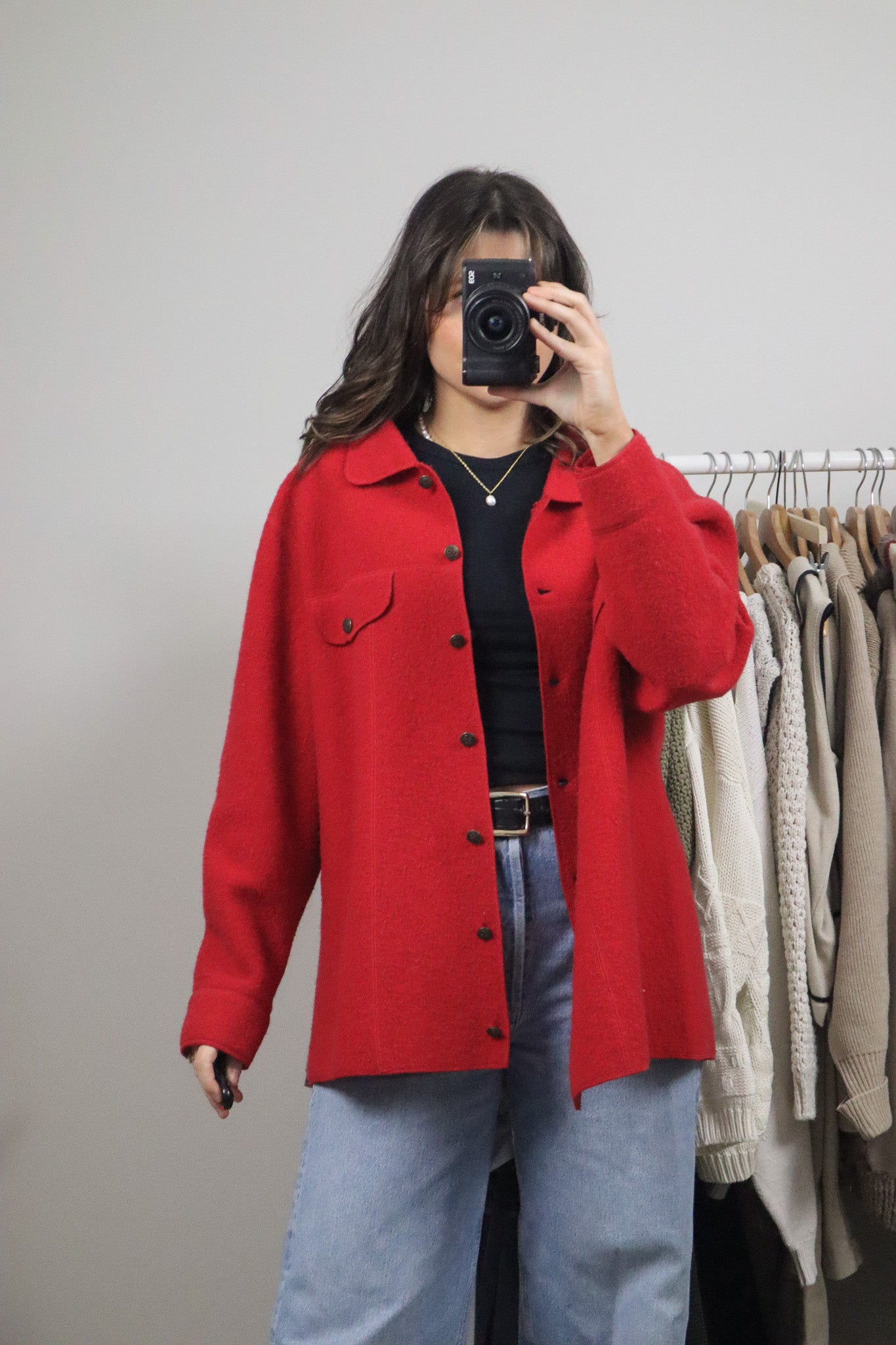 Vintage x Wool Shacket (L)