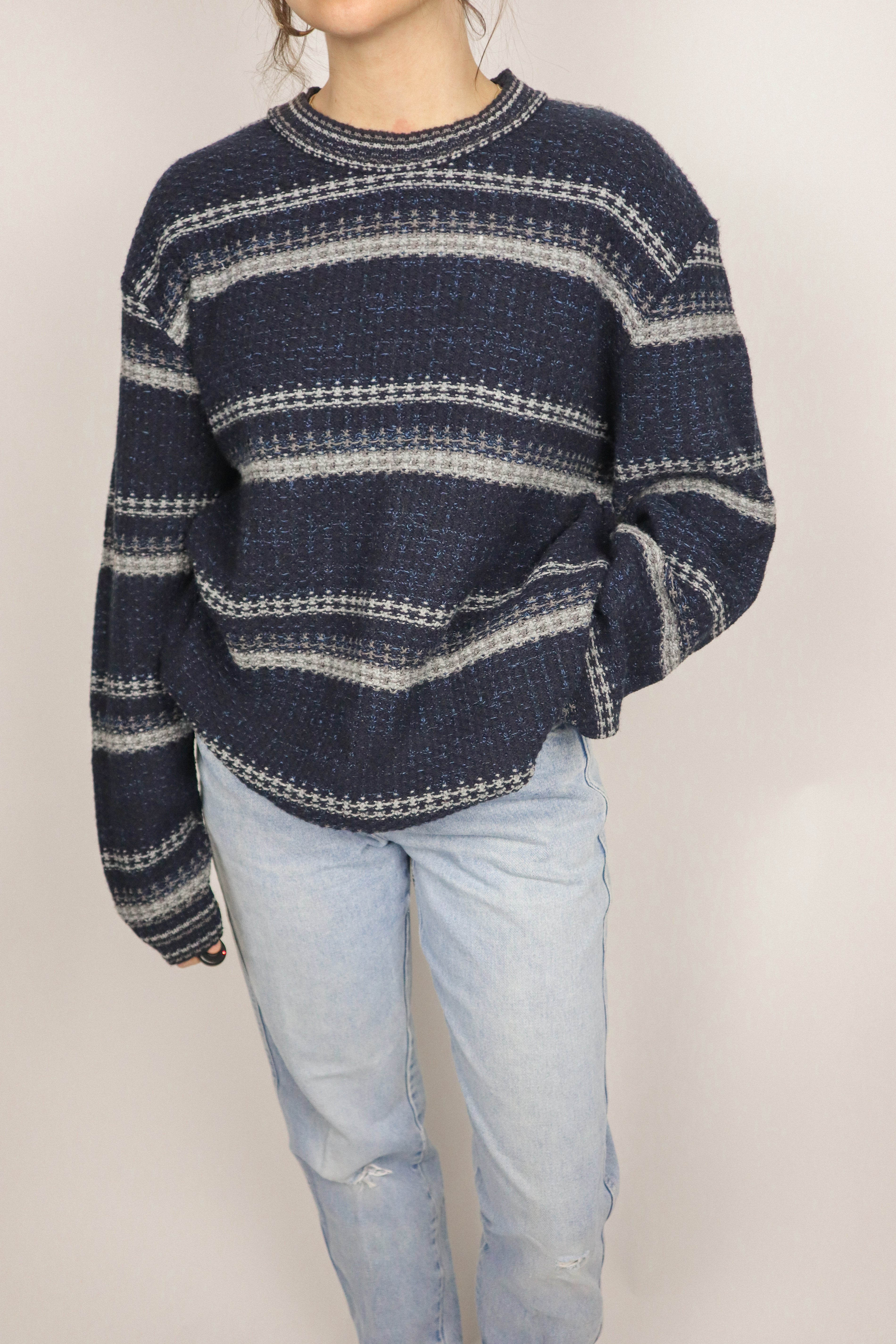 Made in Korea x Vintage x Patterned Knit (S/M)