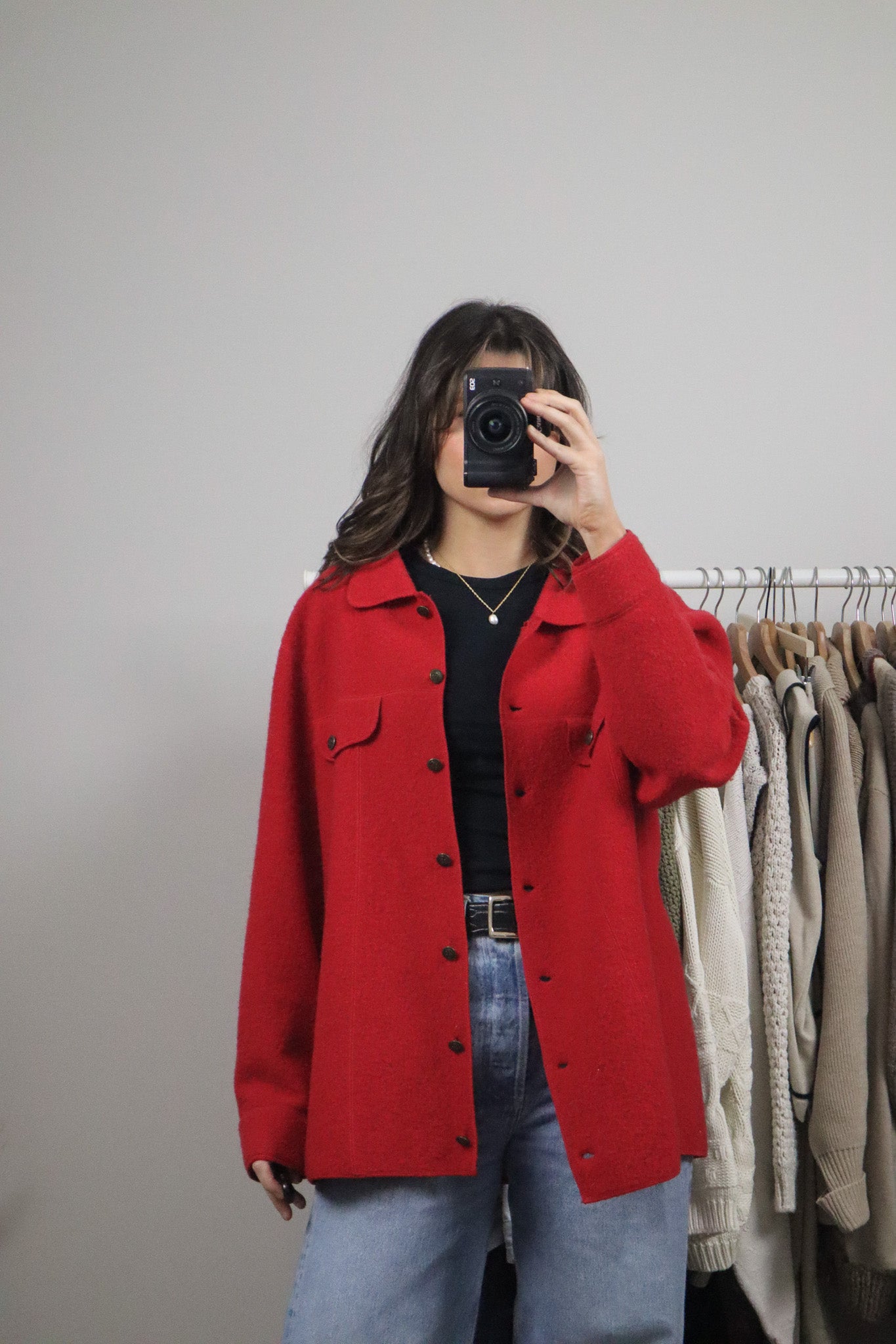 Vintage x Wool Shacket (L)