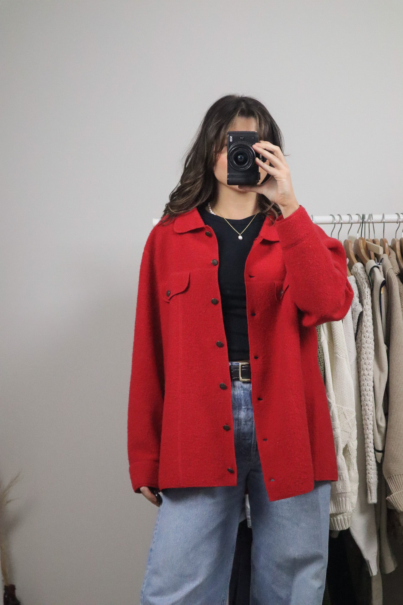 Vintage x Wool Shacket (L)