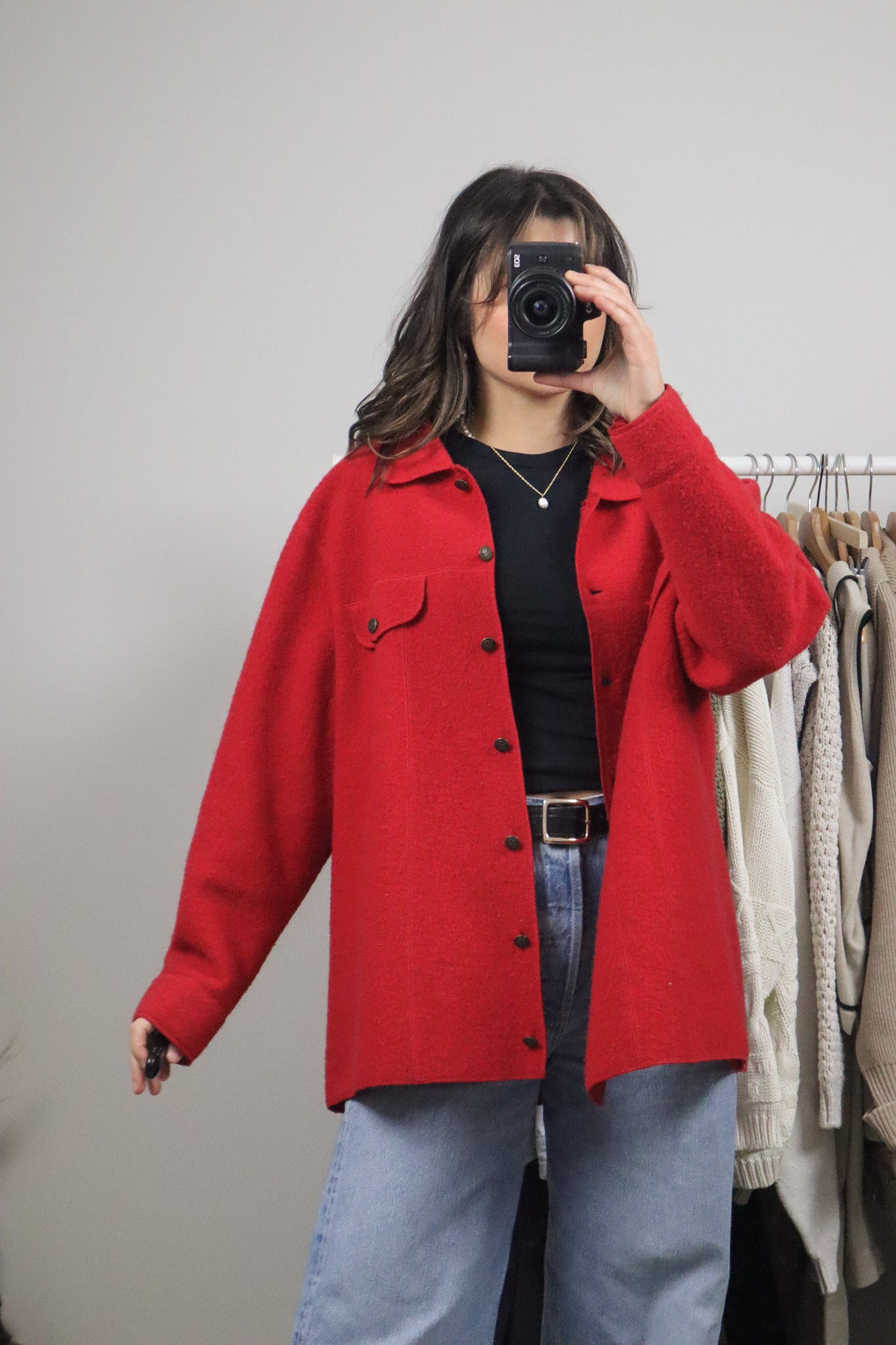 Vintage x Wool Shacket (L)