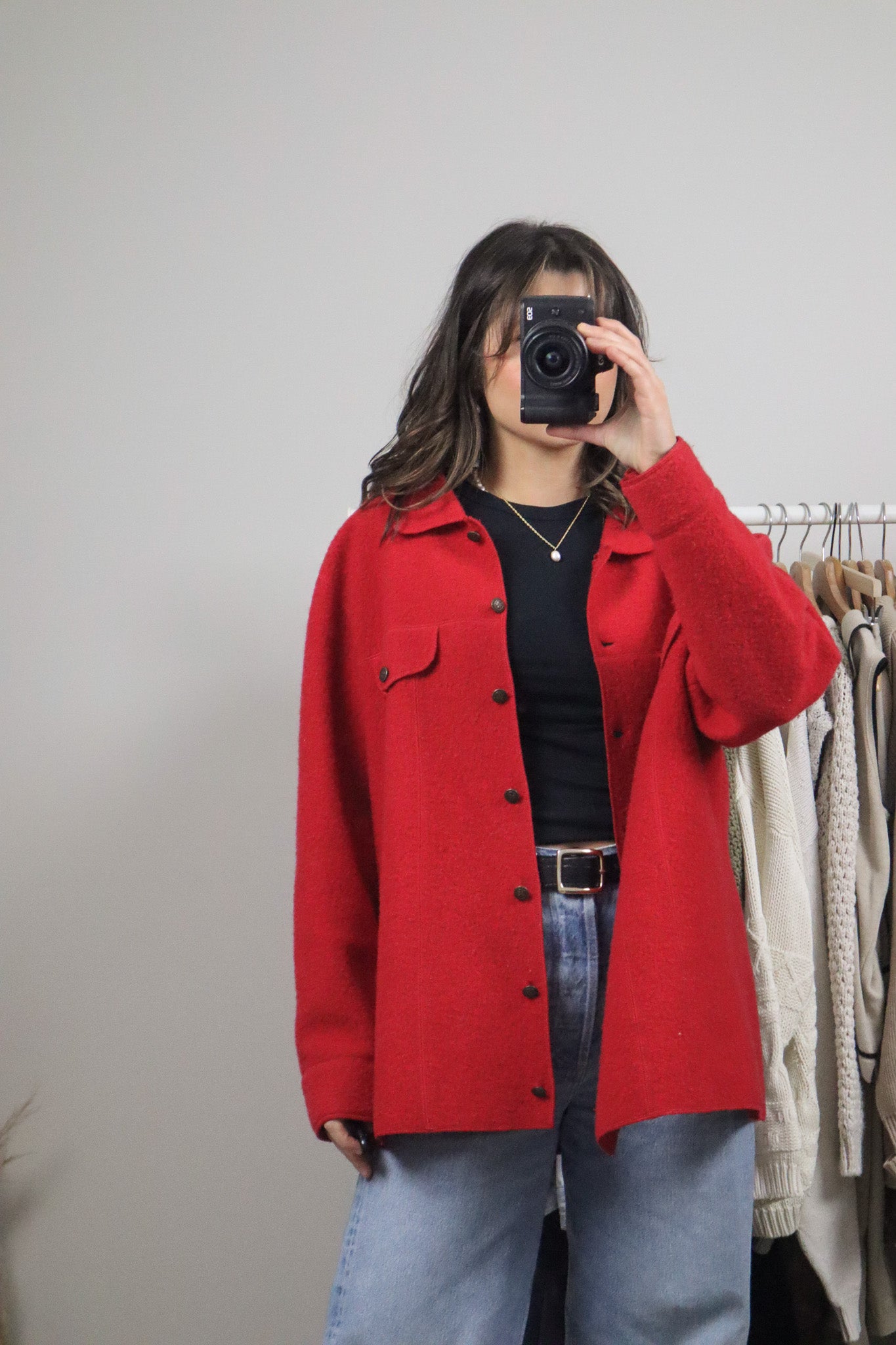 Vintage x Wool Shacket (L)