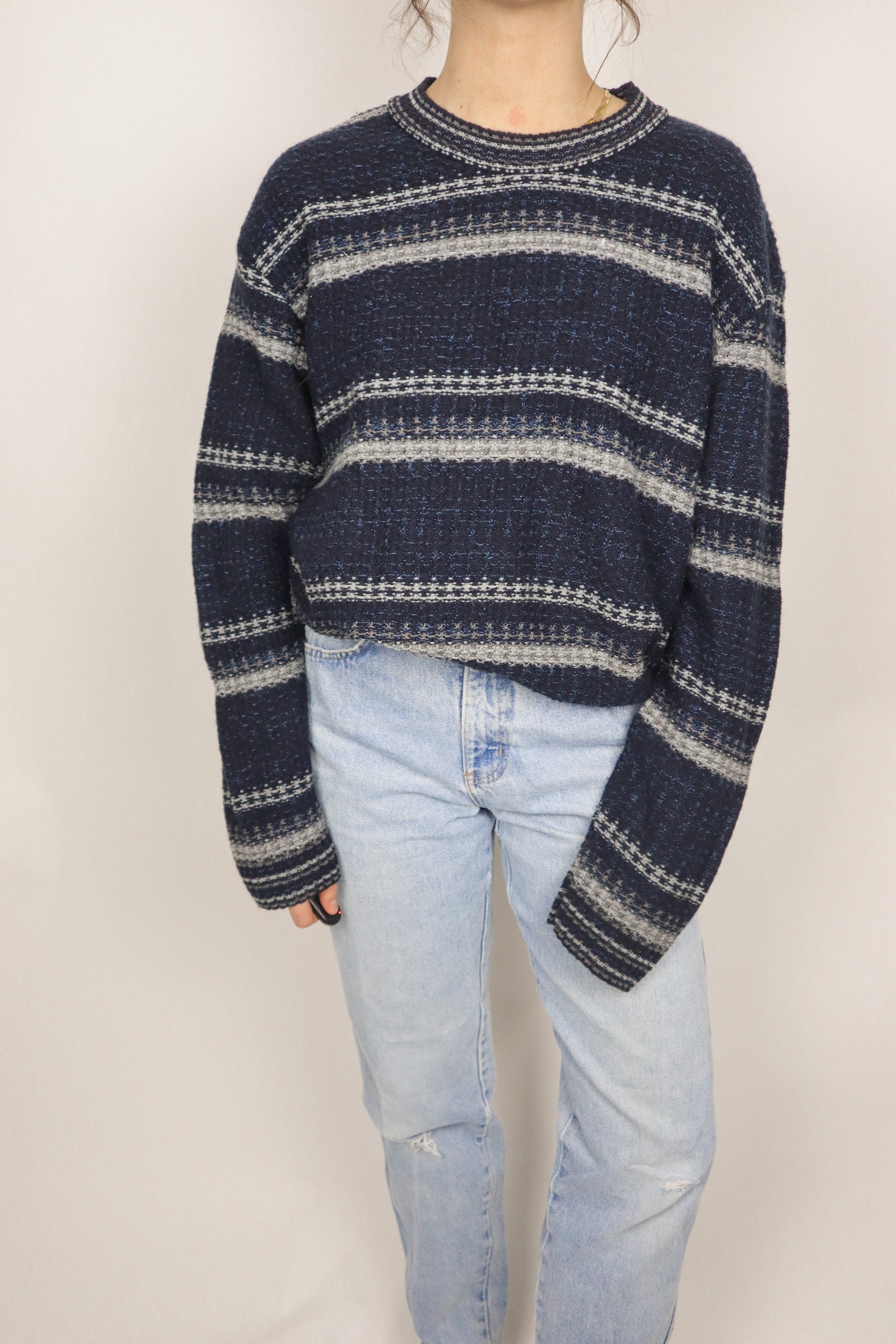 Made in Korea x Vintage x Patterned Knit (S/M)