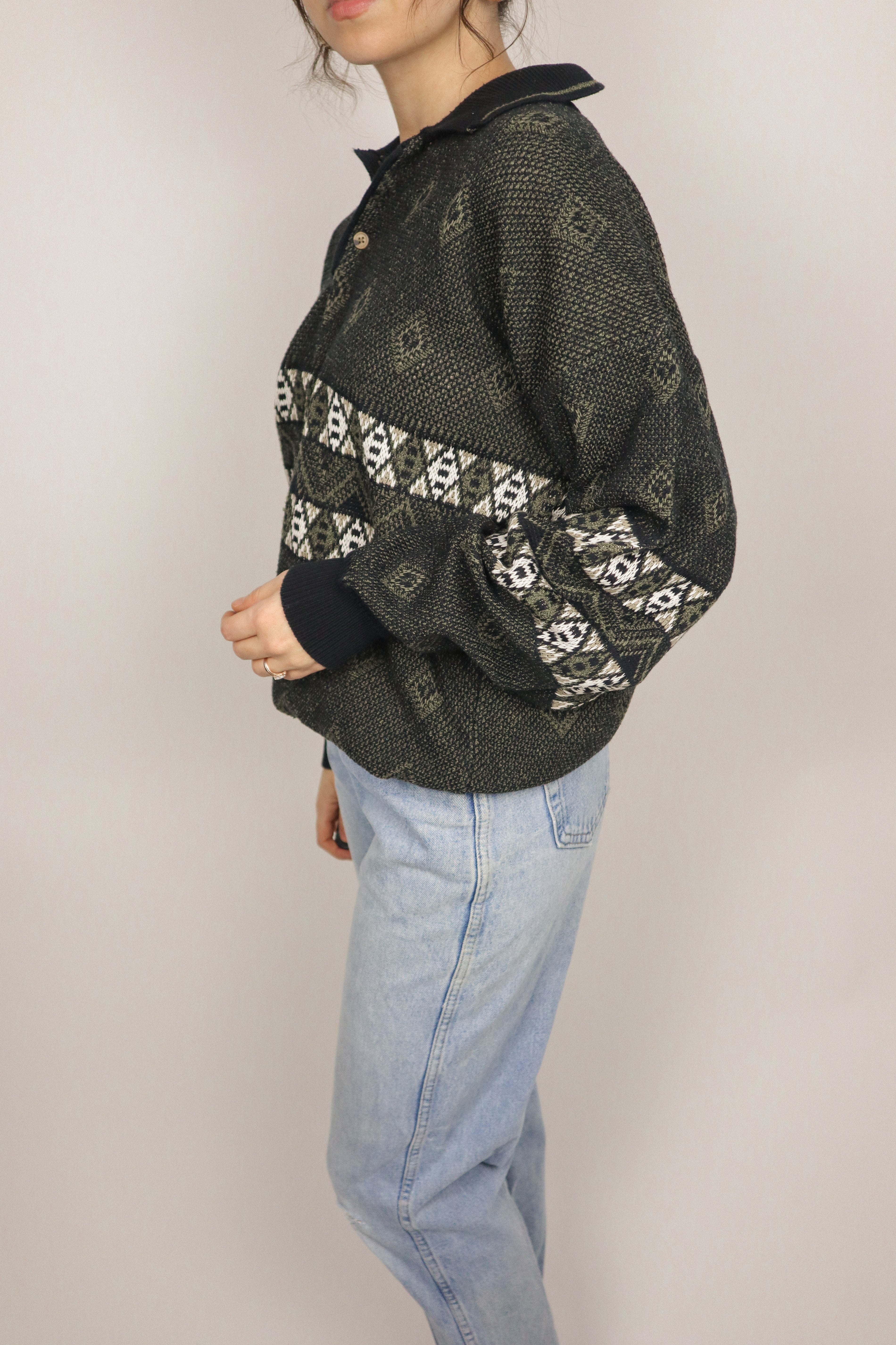 Made in Canada x Vintage x Textured Sweater (S/M)