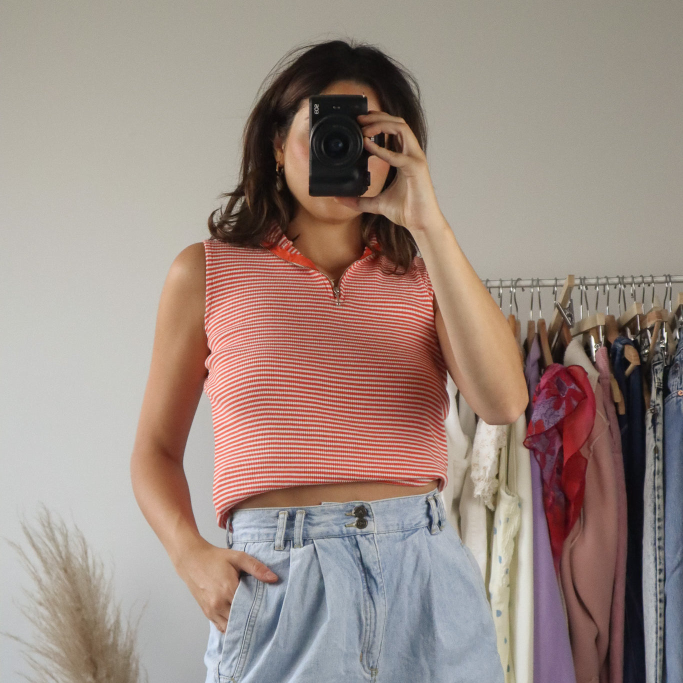 Vintage x Striped Tank (S/M)
