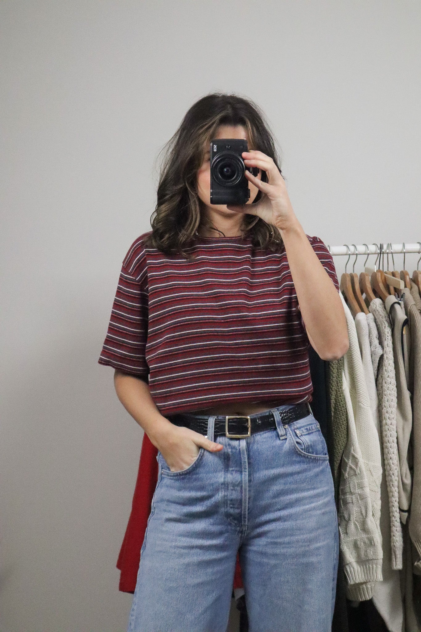Vintage x Striped T-Shirt (XL)