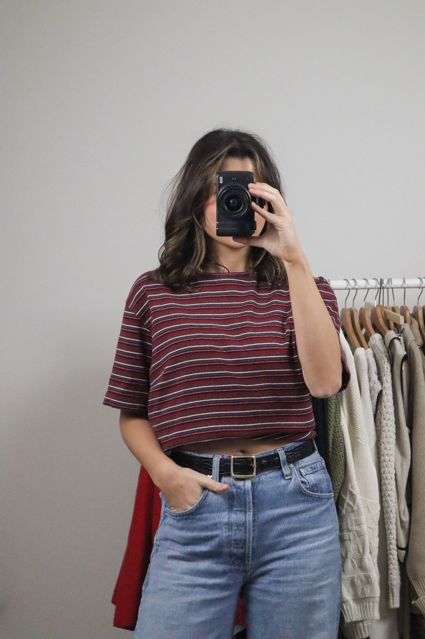 Vintage x Striped T-Shirt (XL)