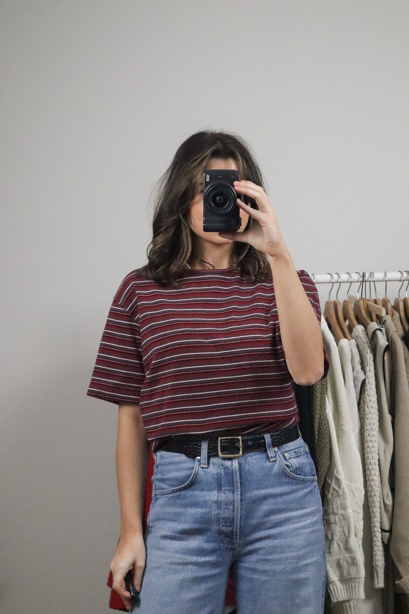 Vintage x Striped T-Shirt (XL)