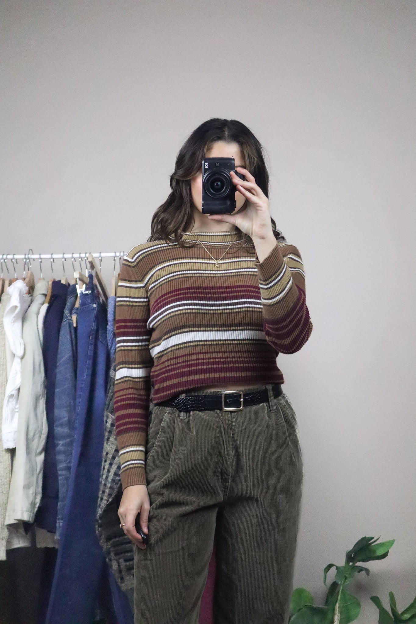 Vintage x Striped Mockneck (S)