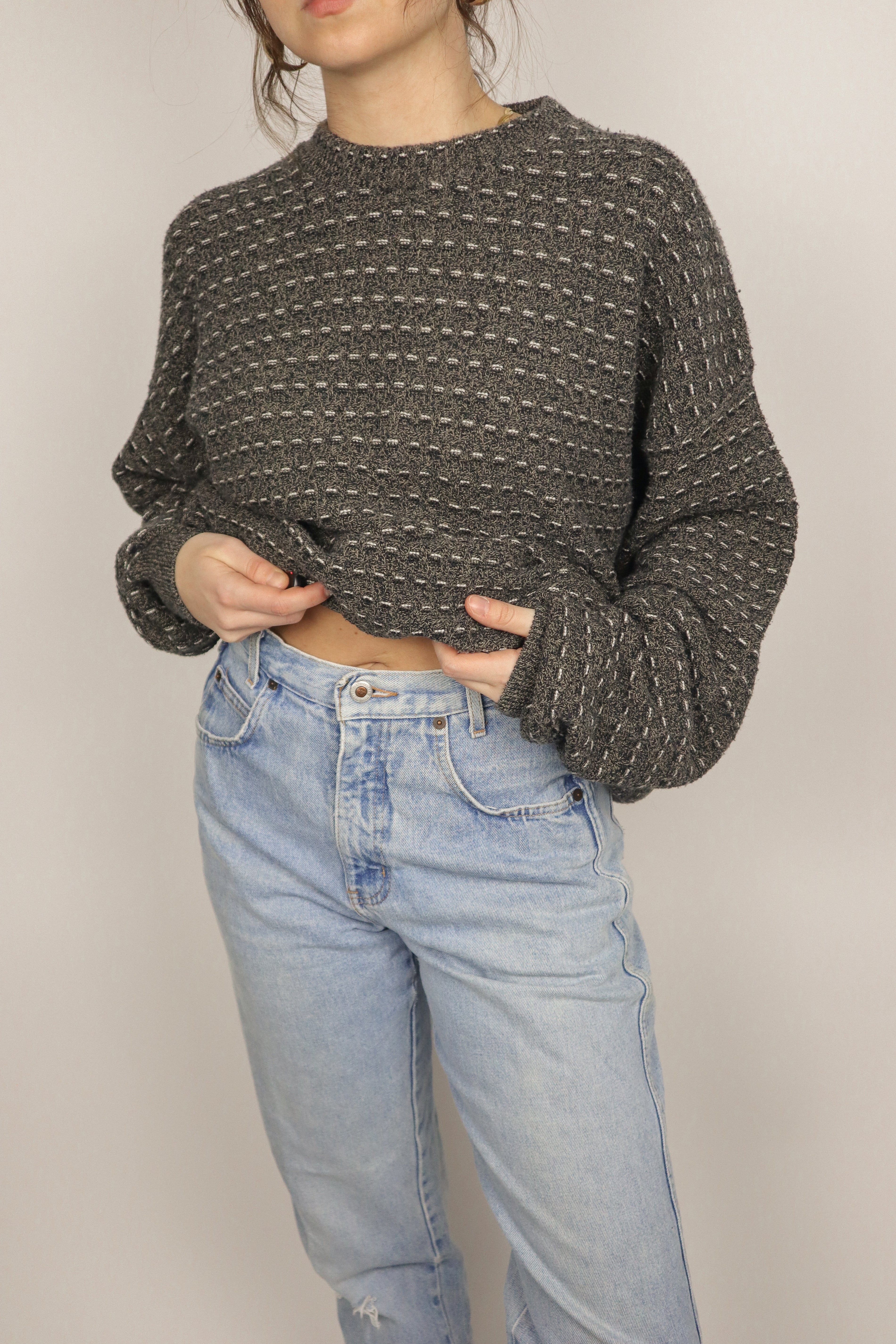 Made in Canada x Vintage x Patterned Knit (L)