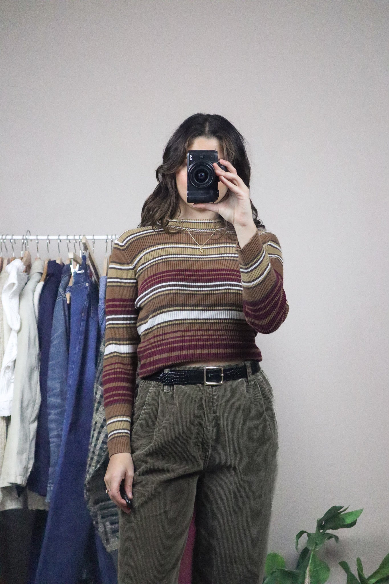 Vintage x Striped Mockneck (S)