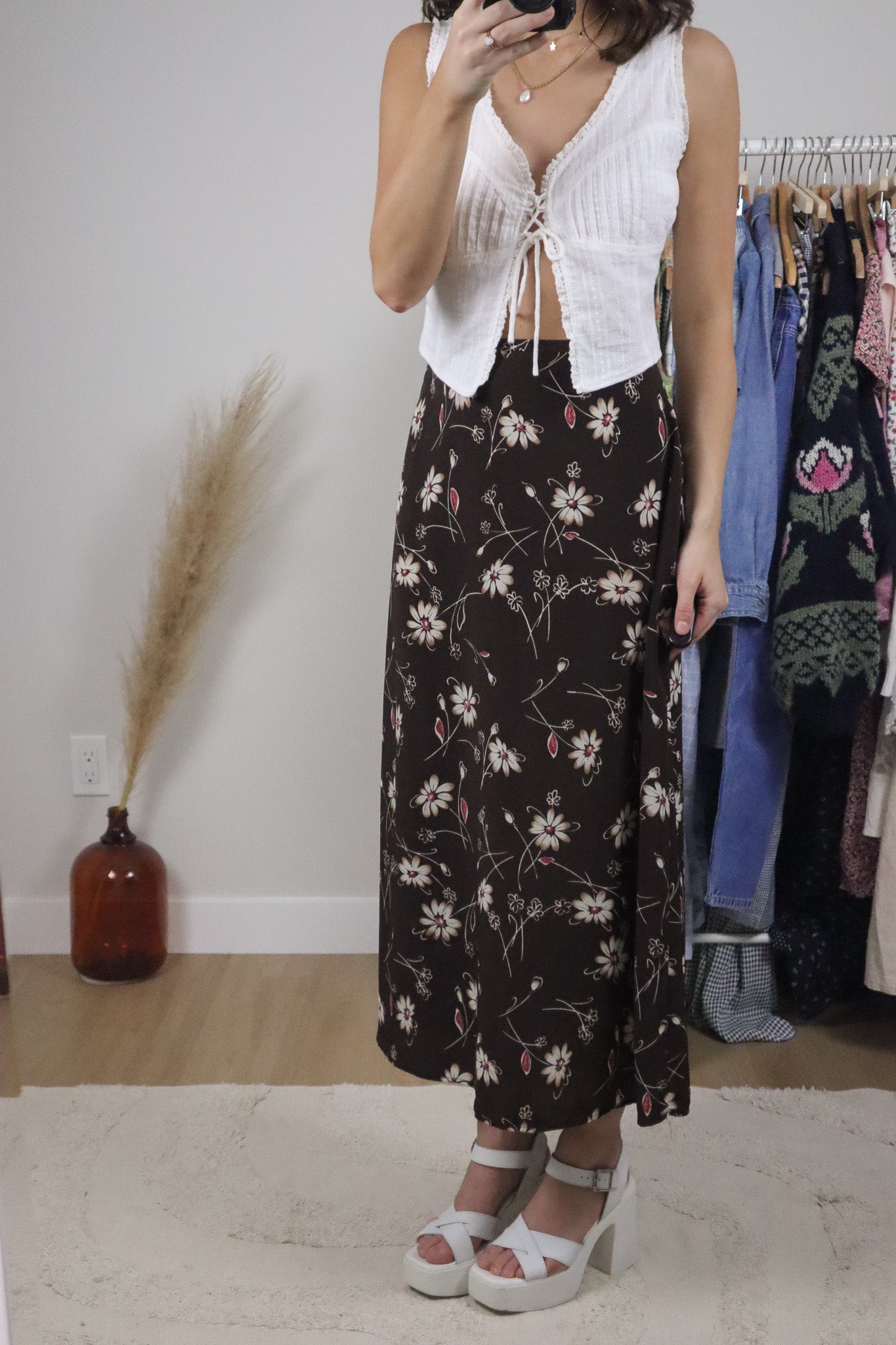 Vintage x Floral Maxi Skirt (4)