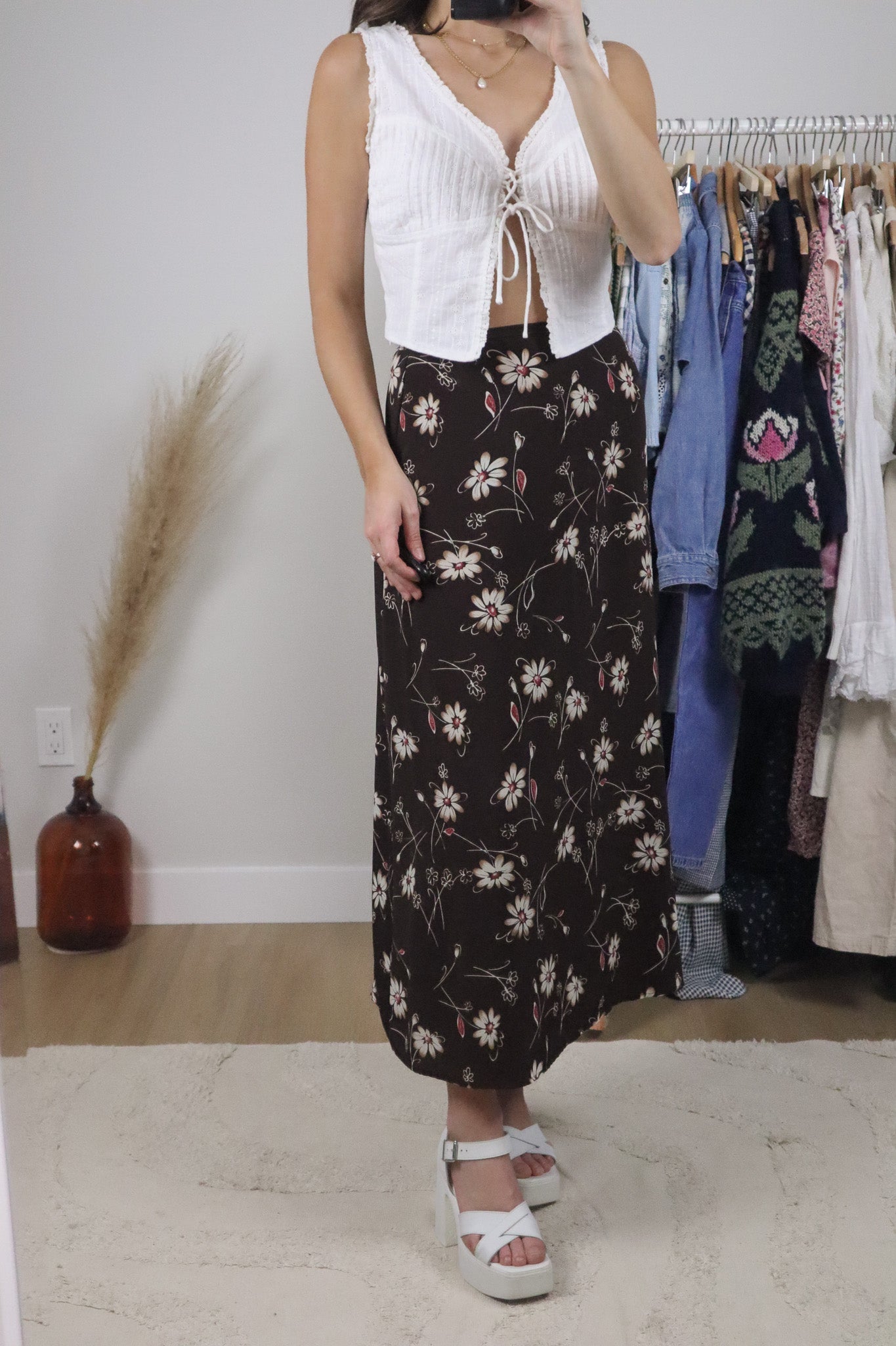 Vintage x Floral Maxi Skirt (4)