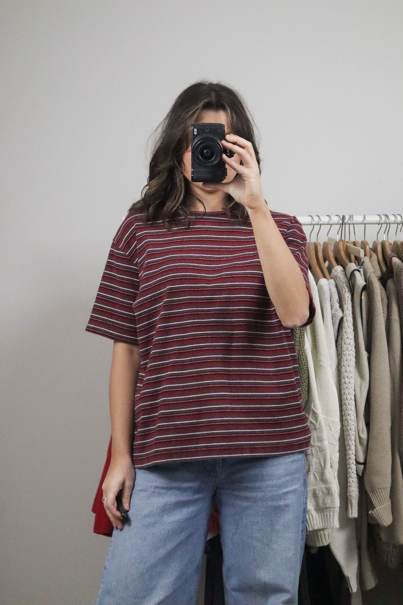 Vintage x Striped T-Shirt (XL)