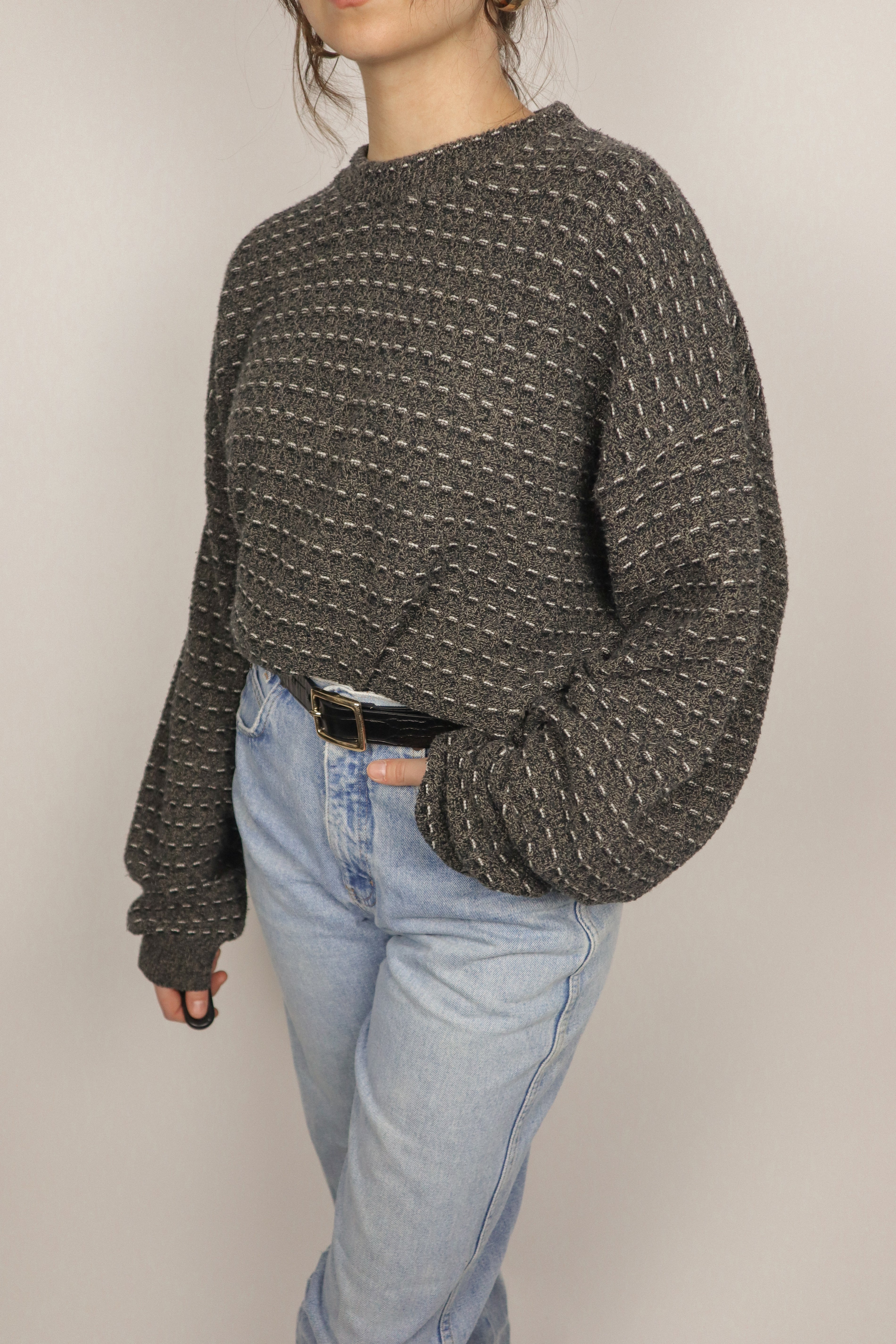 Made in Canada x Vintage x Patterned Knit (L)