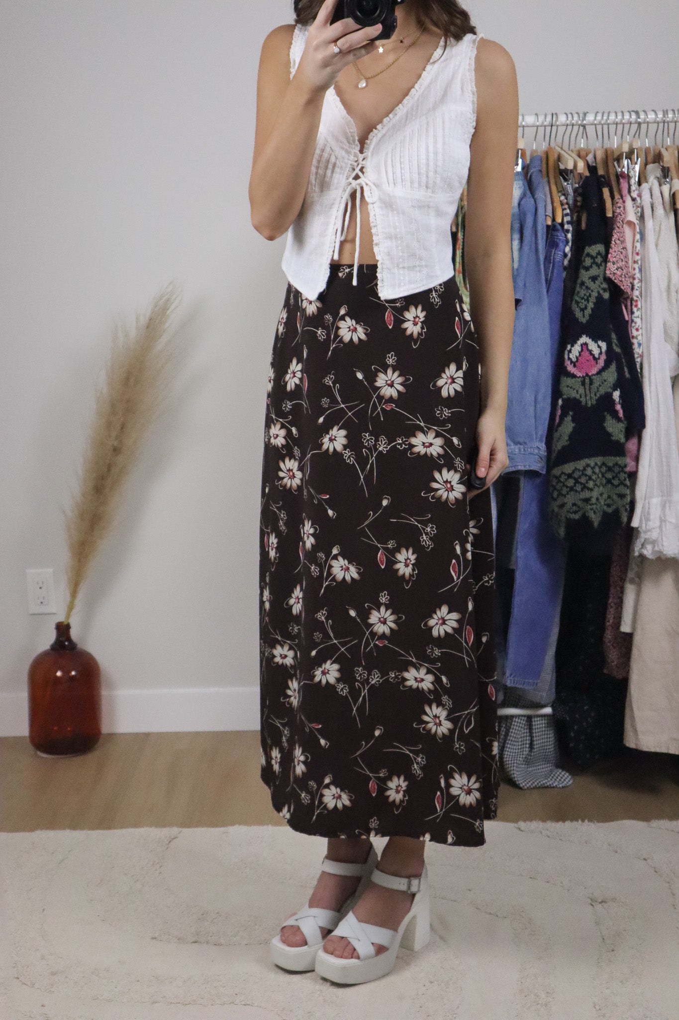 Vintage x Floral Maxi Skirt (4)