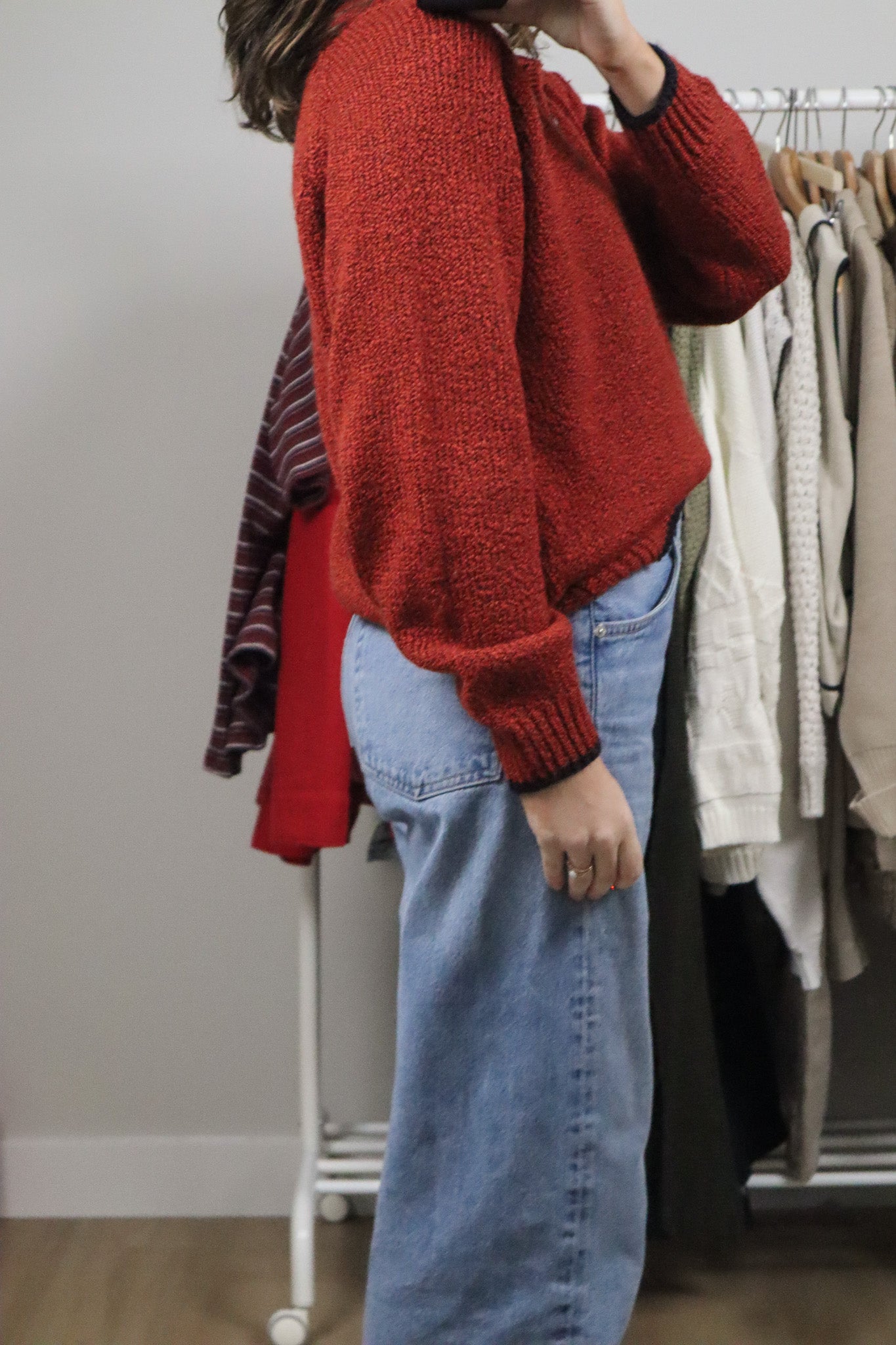 Vintage x Collared Knit Sweater (M)