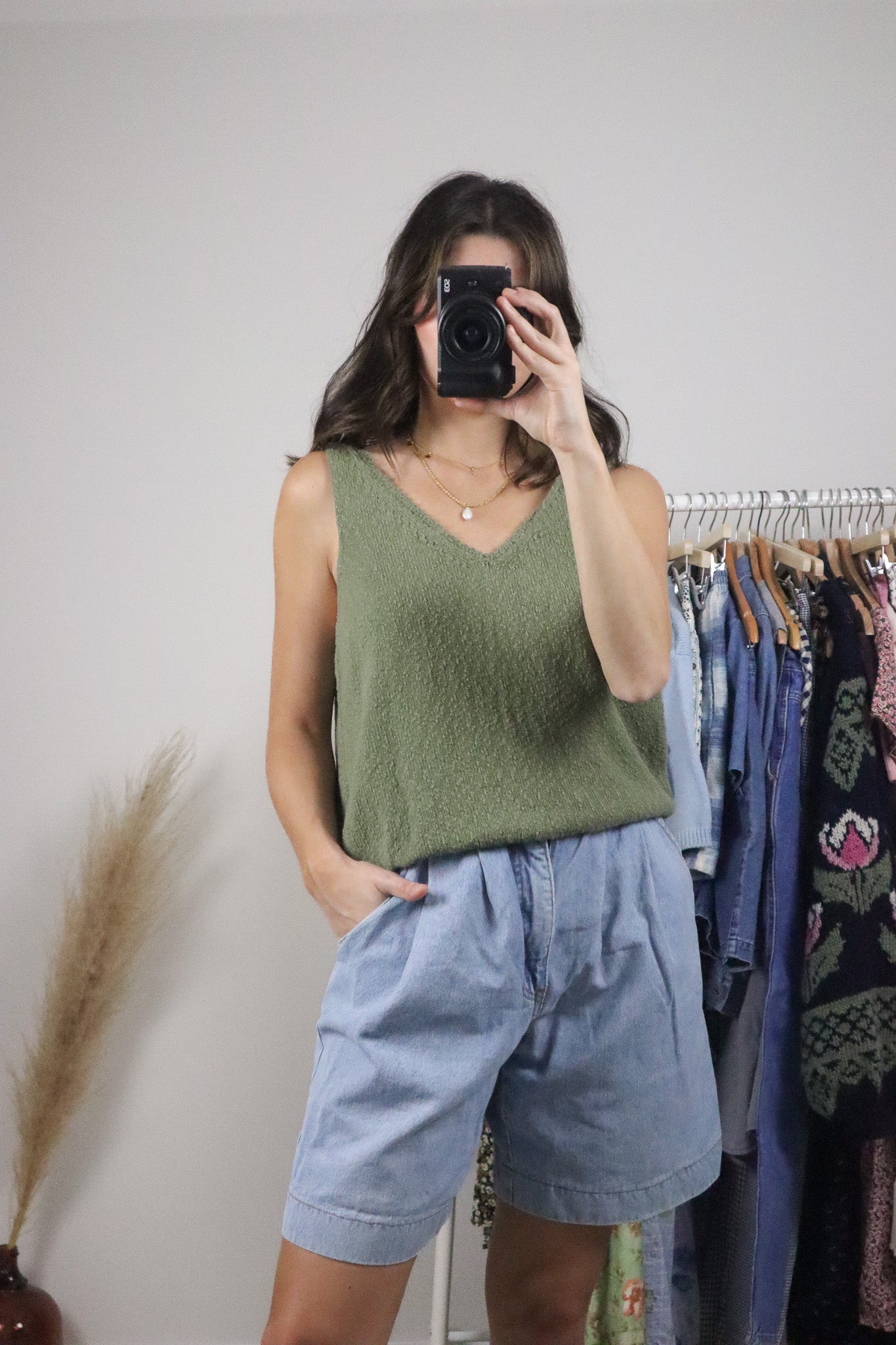 Modern x Tommy Bahama x Cotton/Linen Textured Tank (L)
