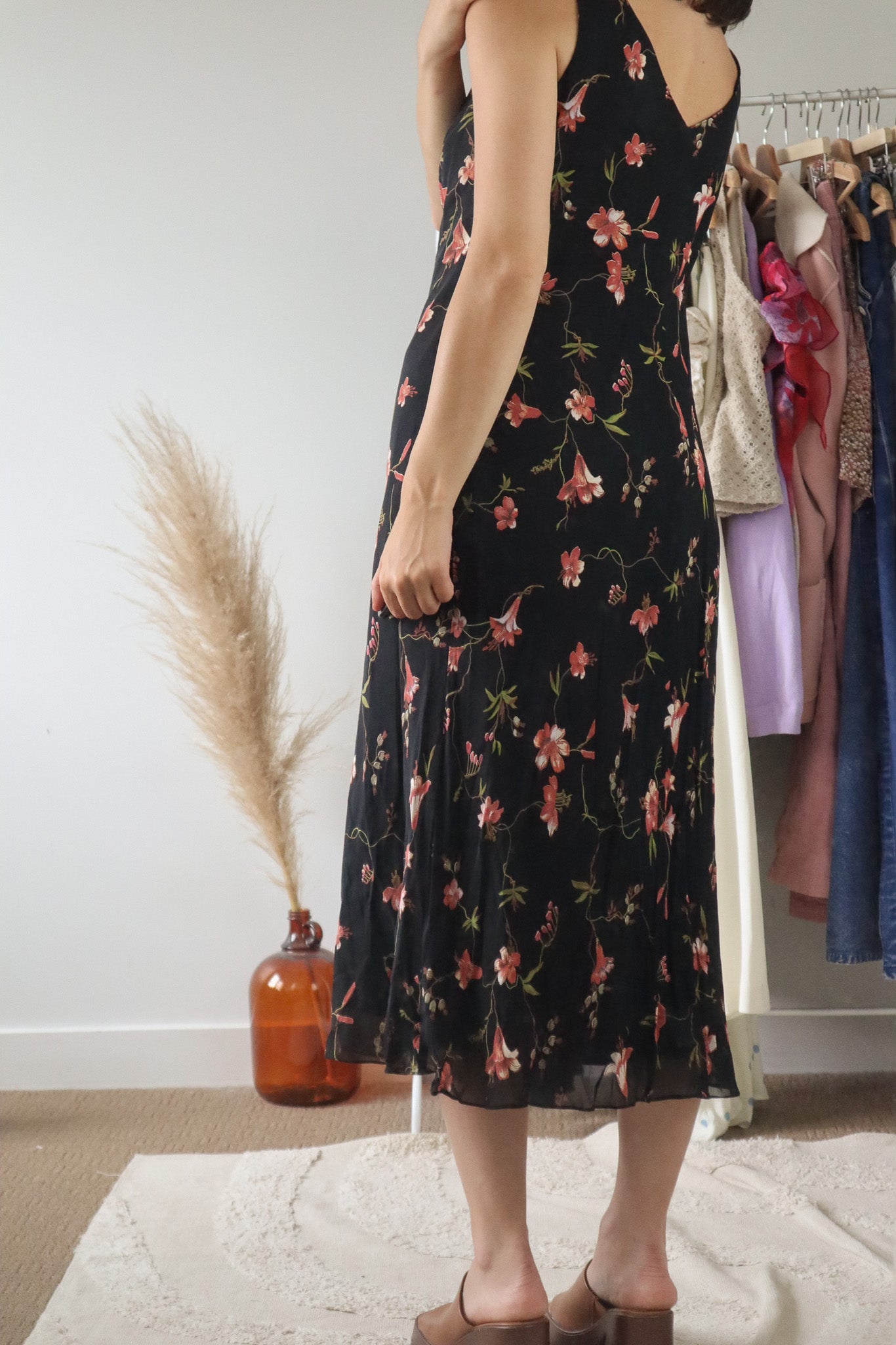 Vintage x Floral Midi Dress (8/10)