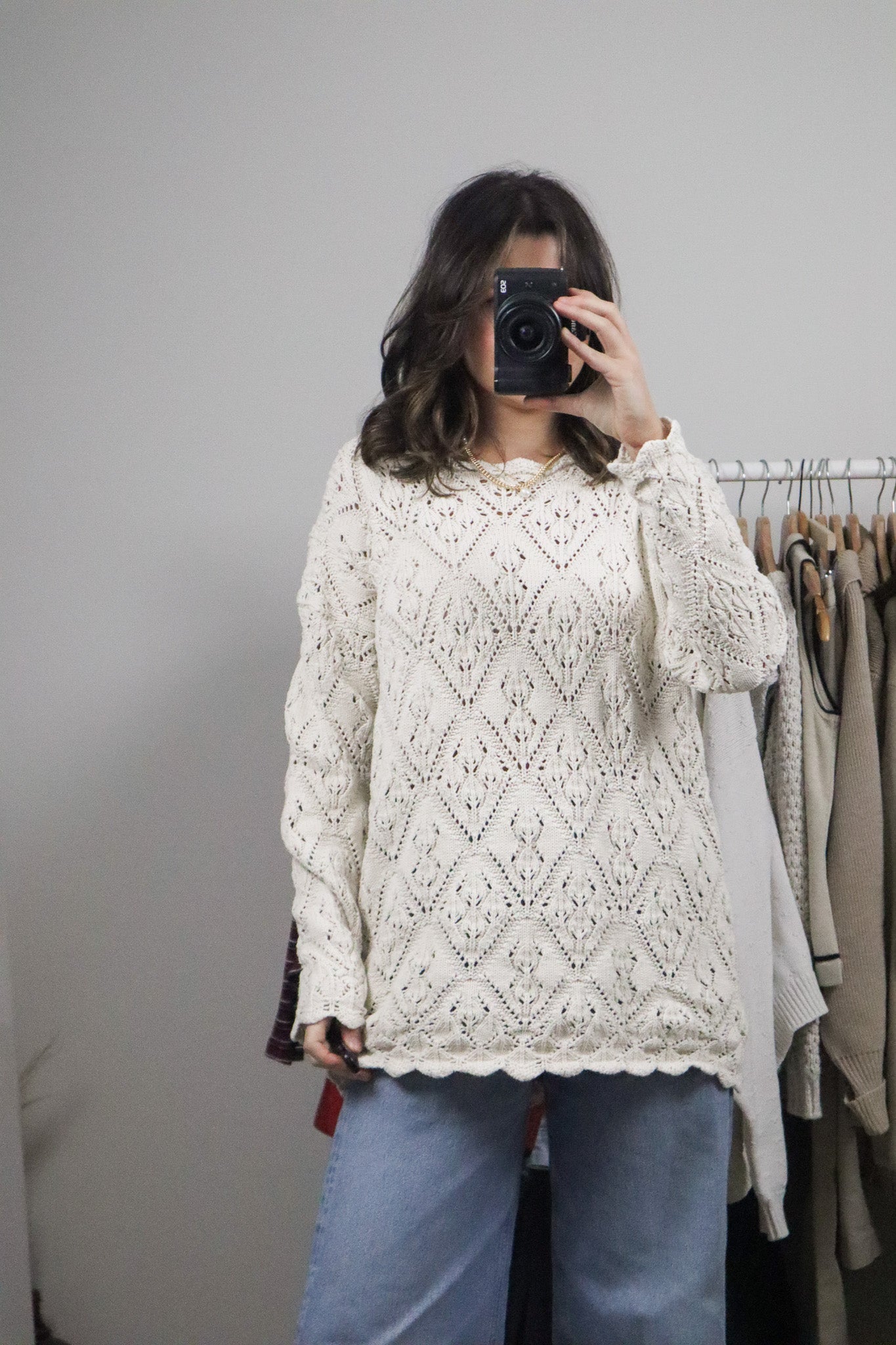 Vintage x Cotton Knit Sweater (M)