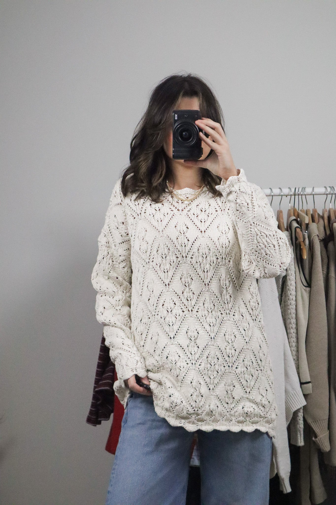 Vintage x Cotton Knit Sweater (M)