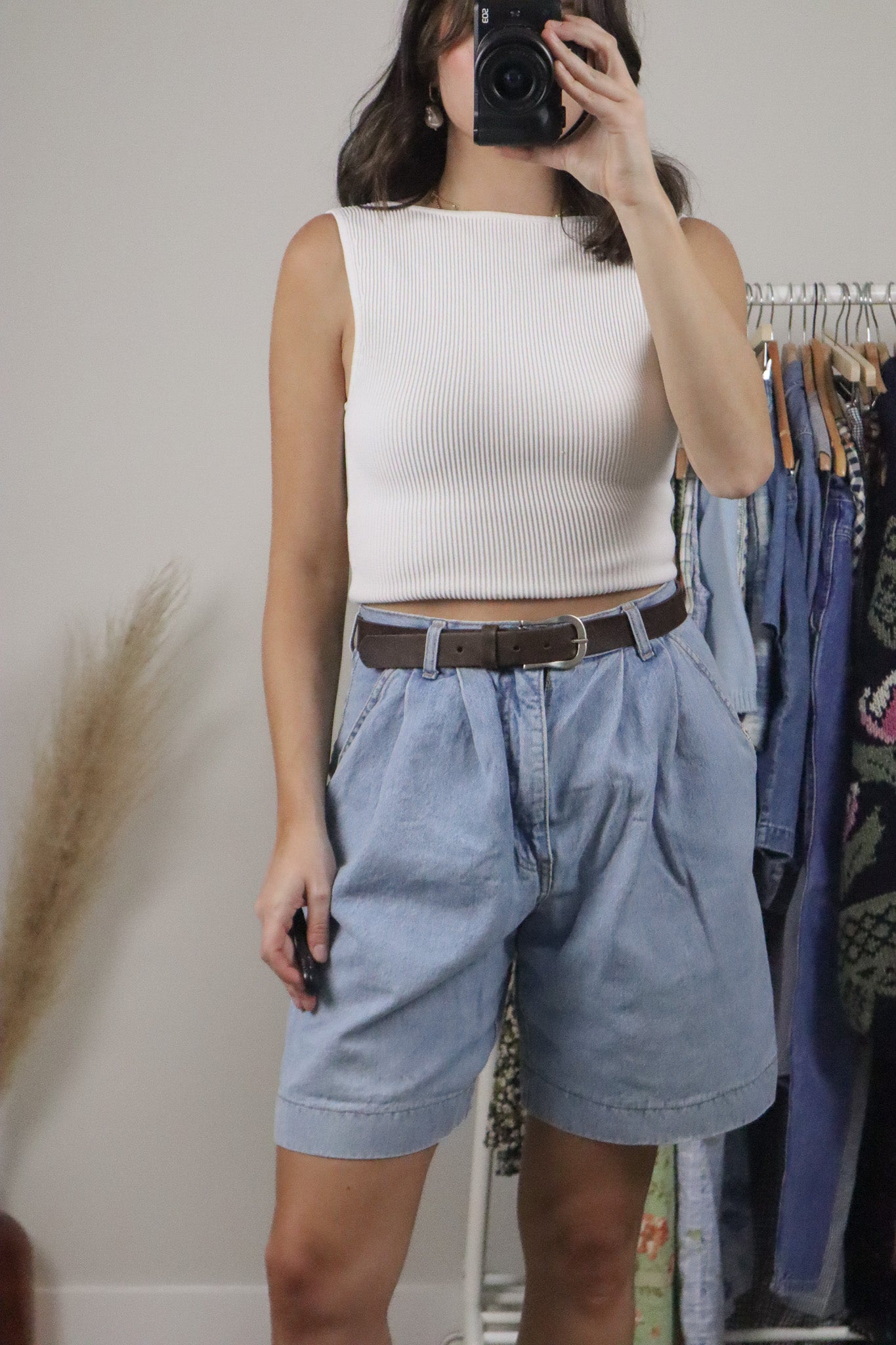 Vintage x Leather Belt (M)