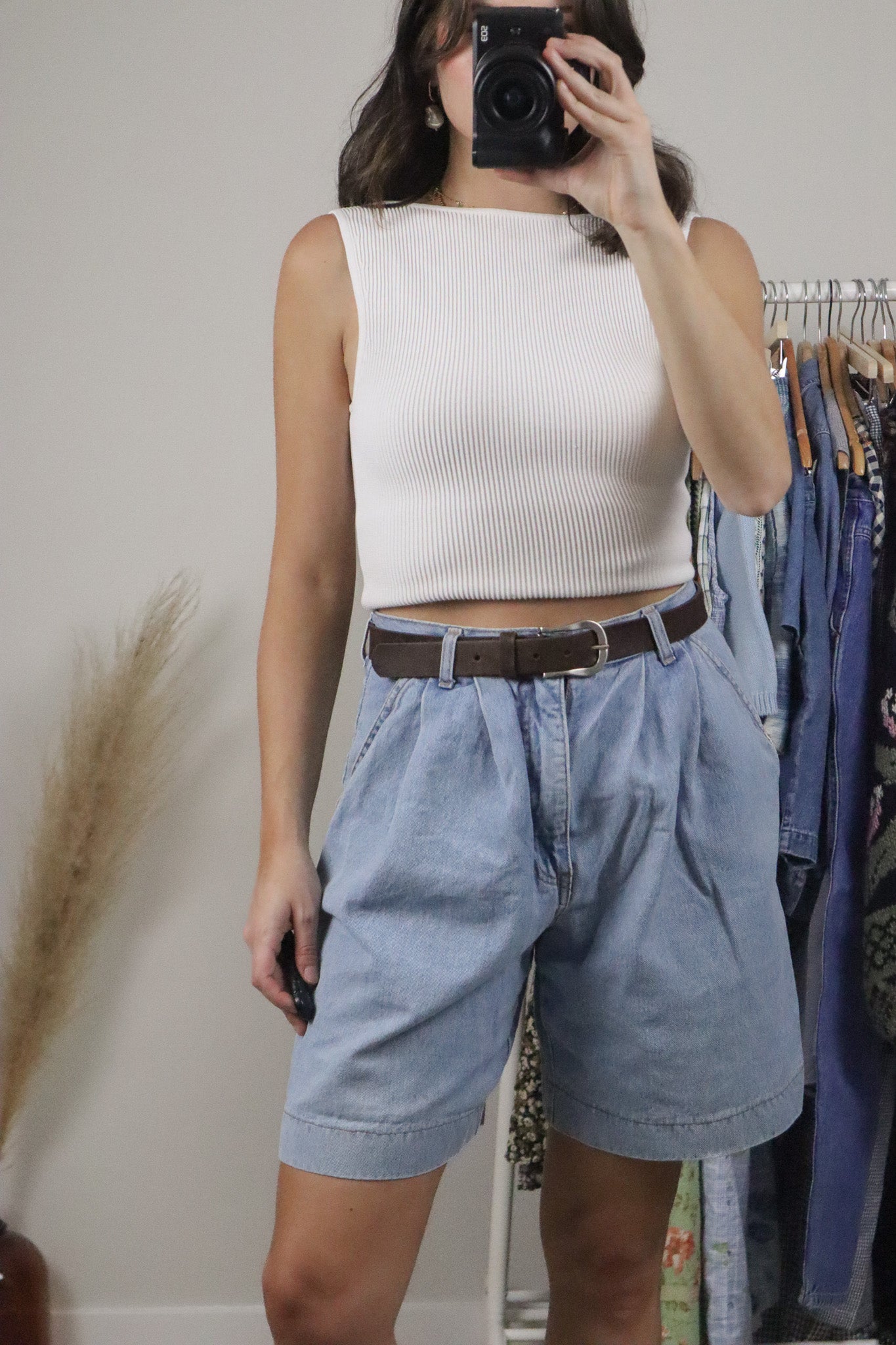 Vintage x Leather Belt (M)