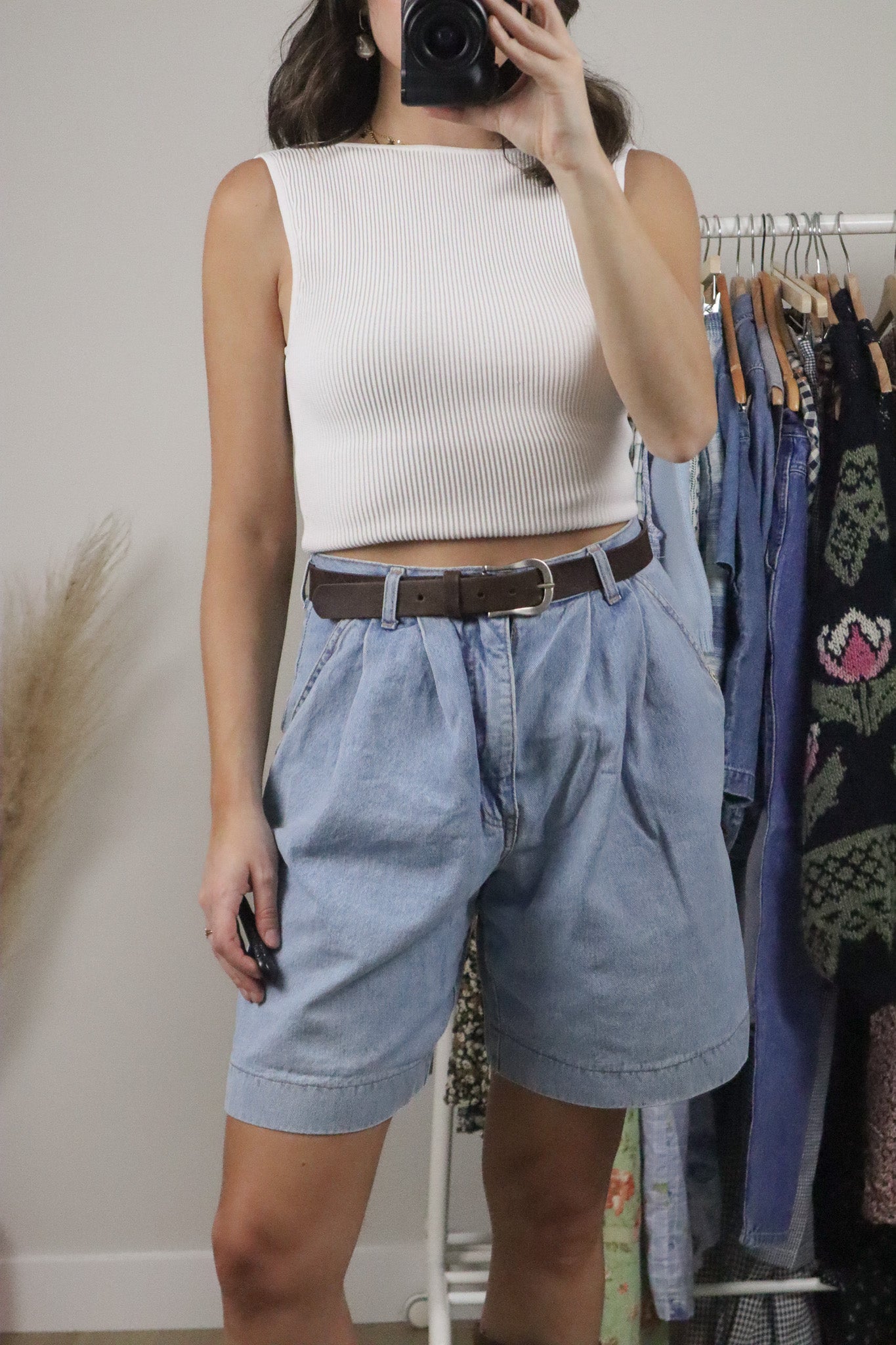 Vintage x Leather Belt (M)