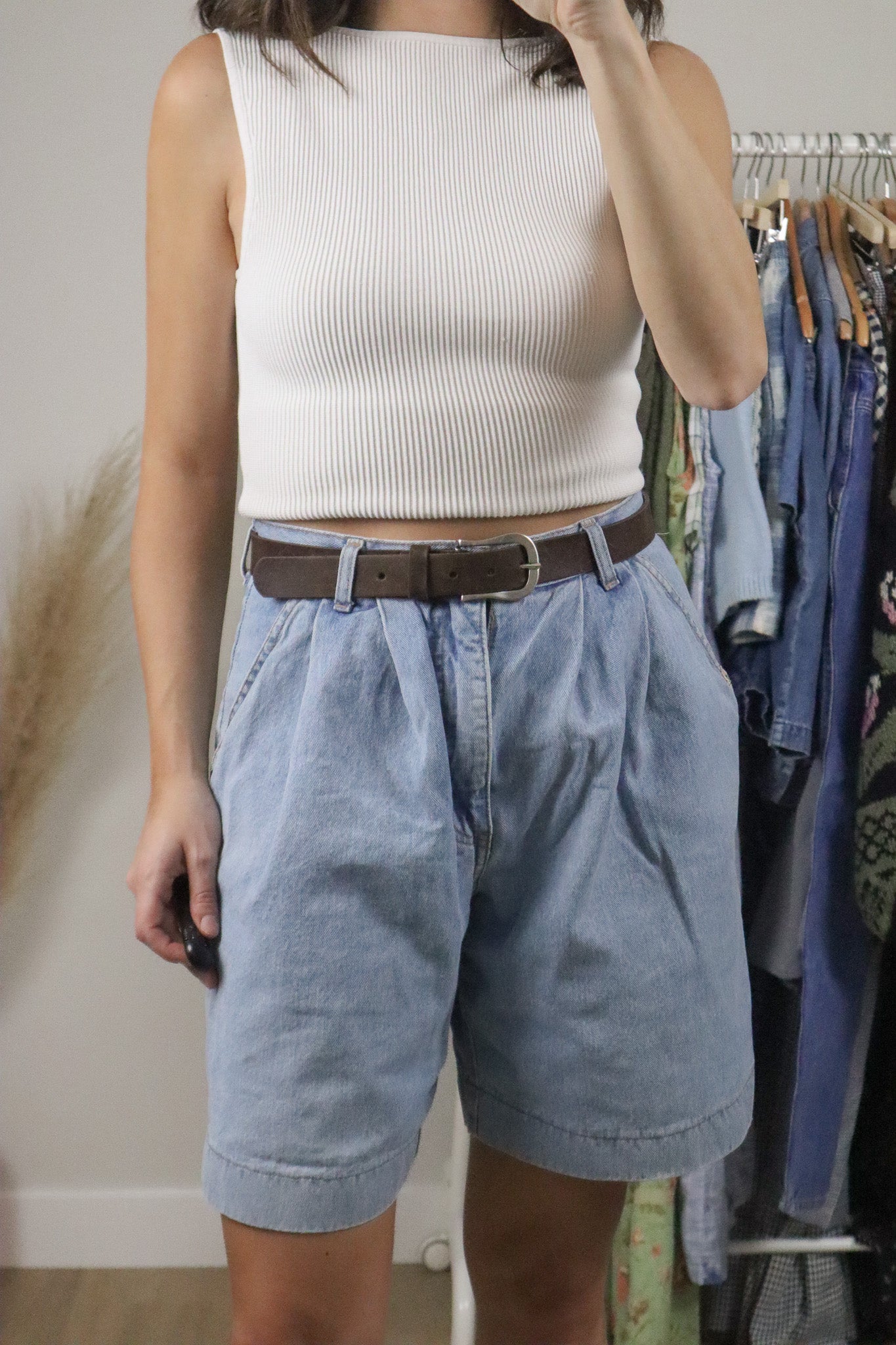 Vintage x Leather Belt (M)