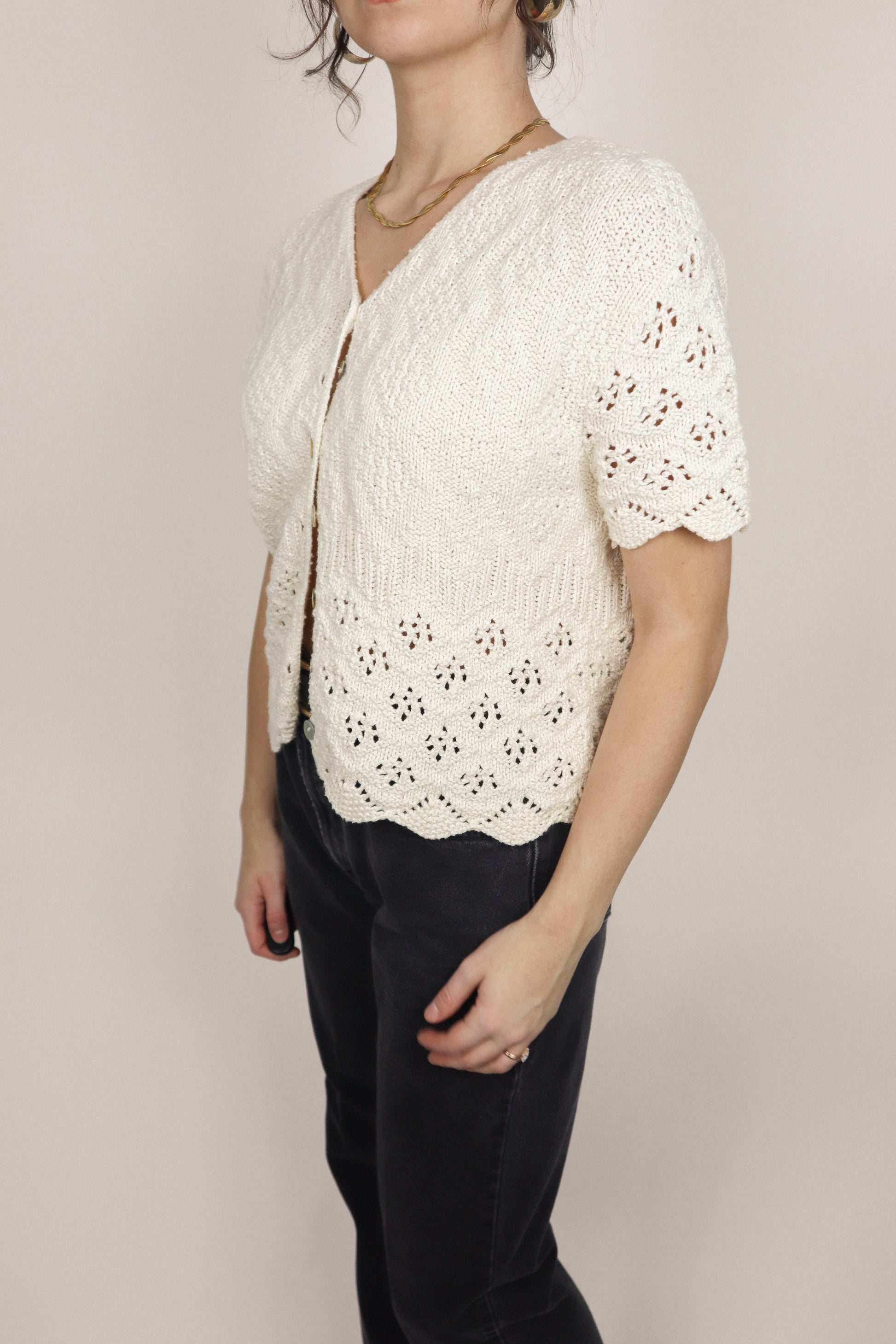 Made in USA x Vinage x Crochet Knit (S/M)