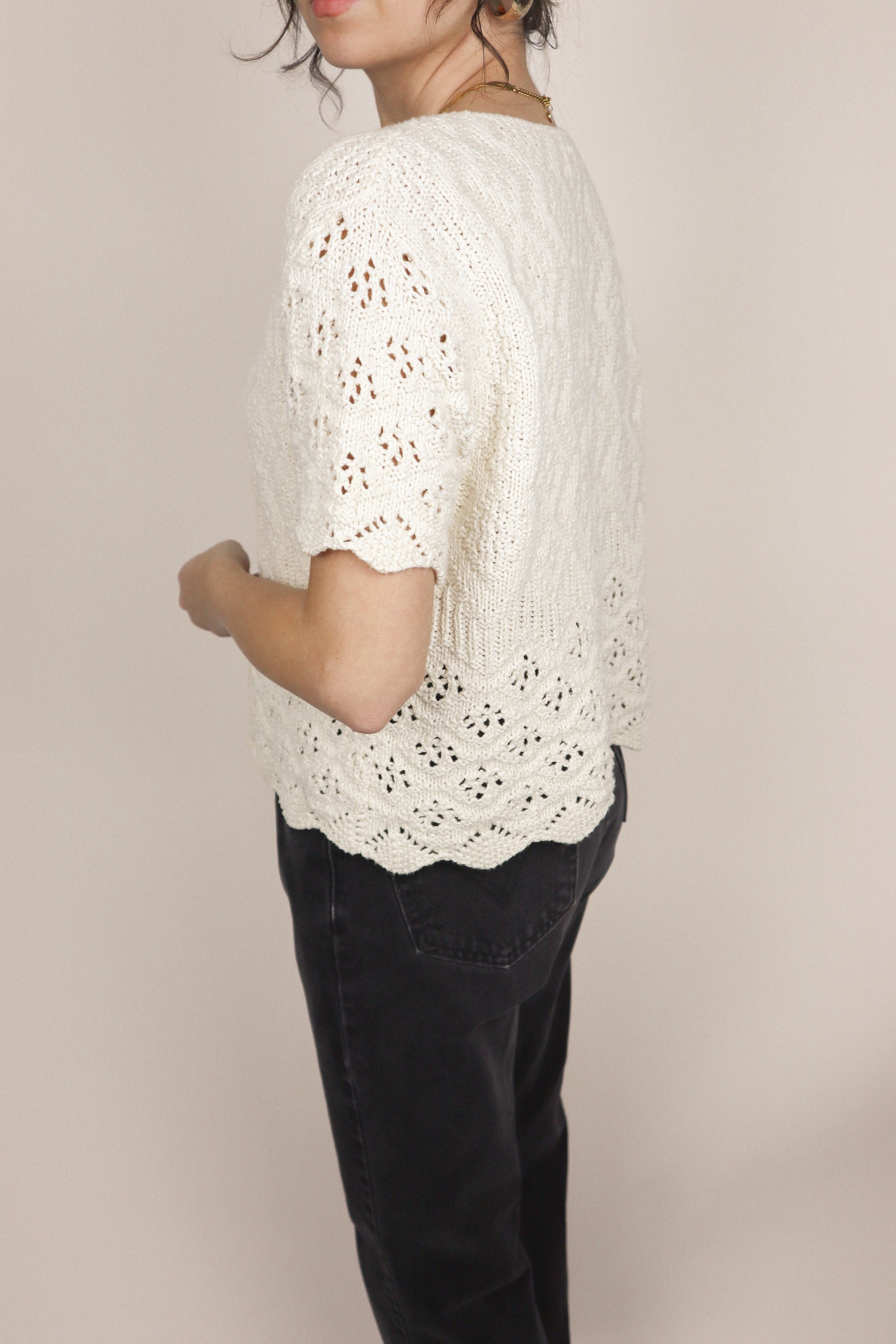 Made in USA x Vinage x Crochet Knit (S/M)