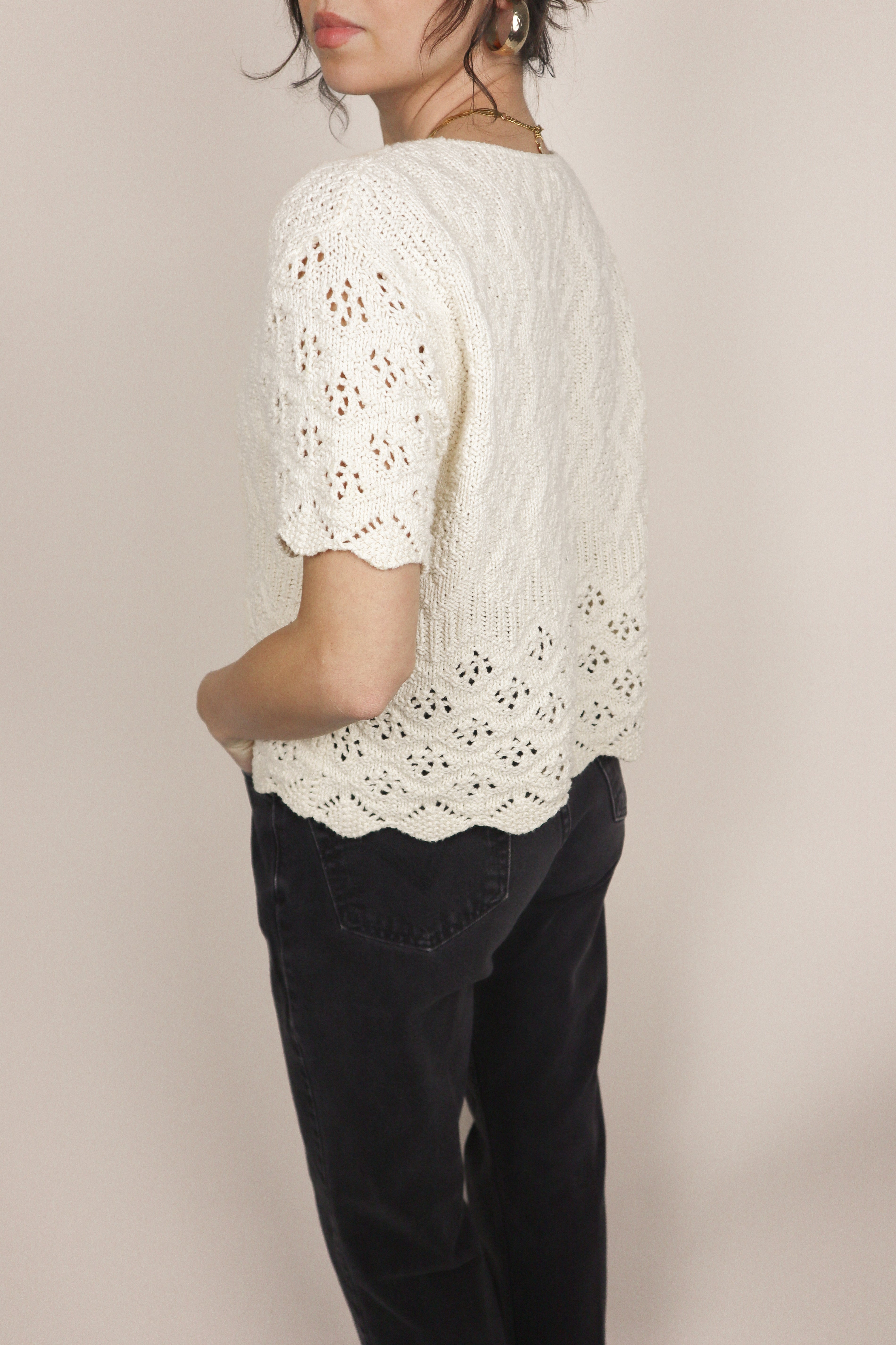 Made in USA x Vinage x Crochet Knit (S/M)