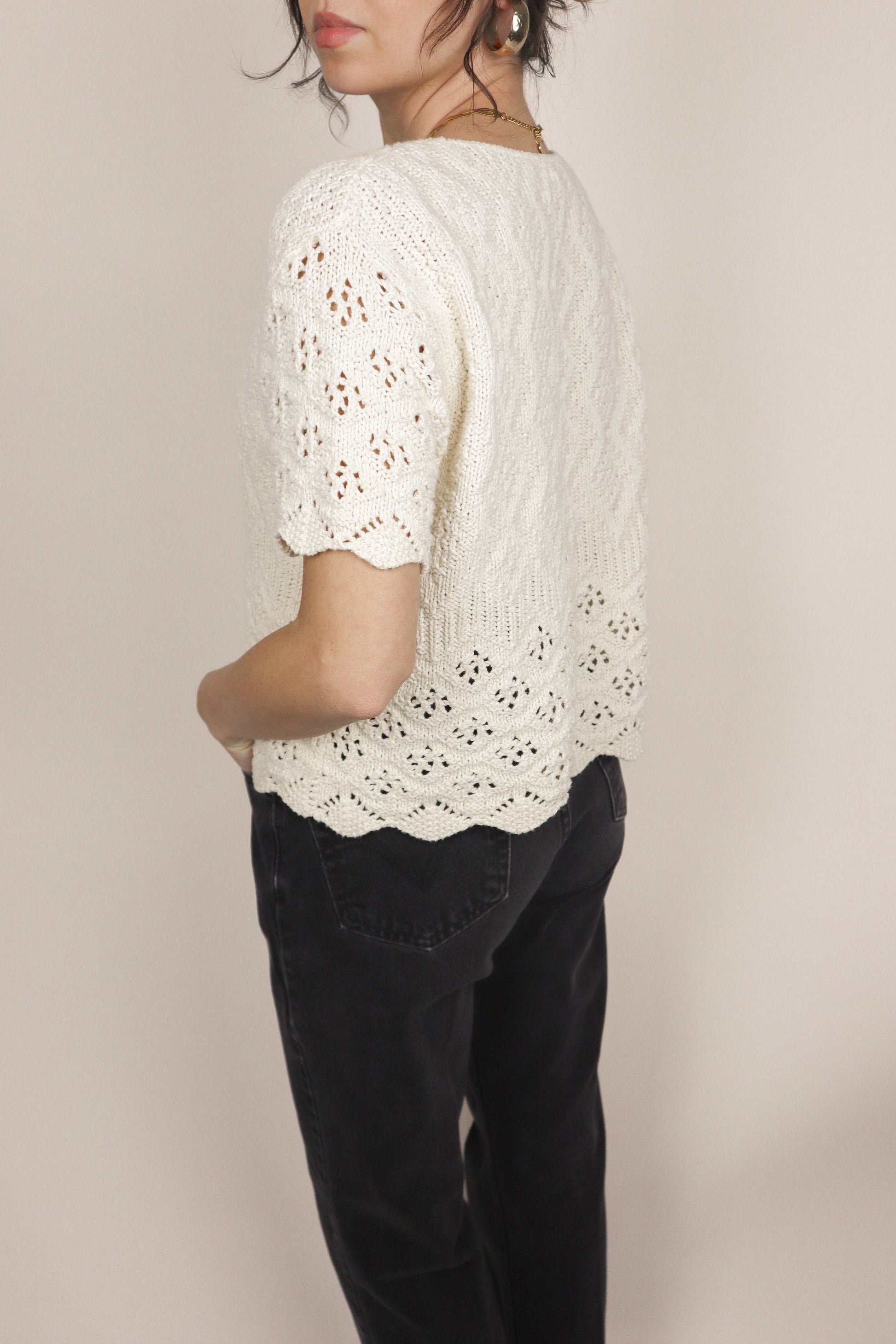 Made in USA x Vinage x Crochet Knit (S/M)