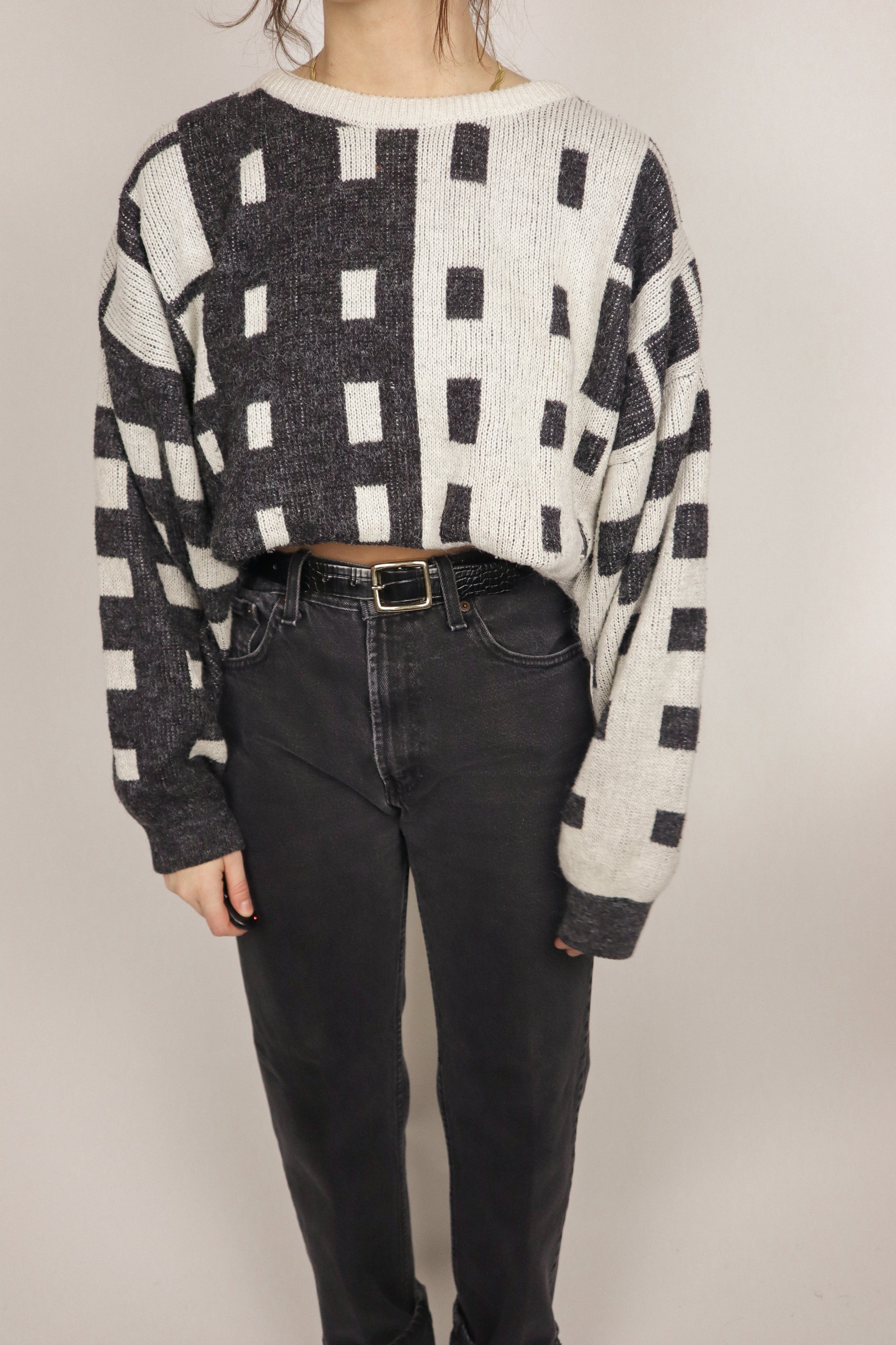 Vintage x Patterned Knit (M)