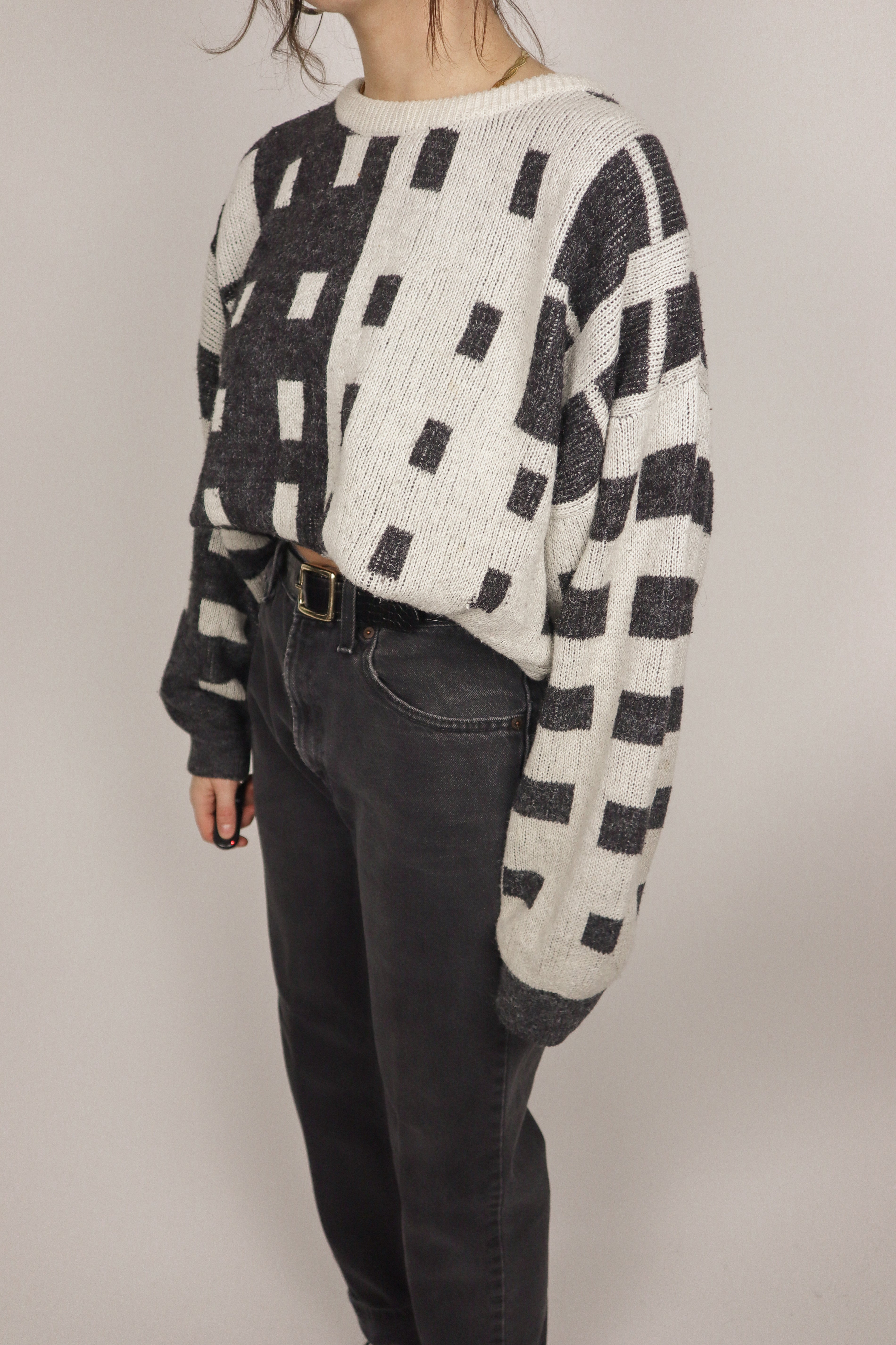 Vintage x Patterned Knit (M)