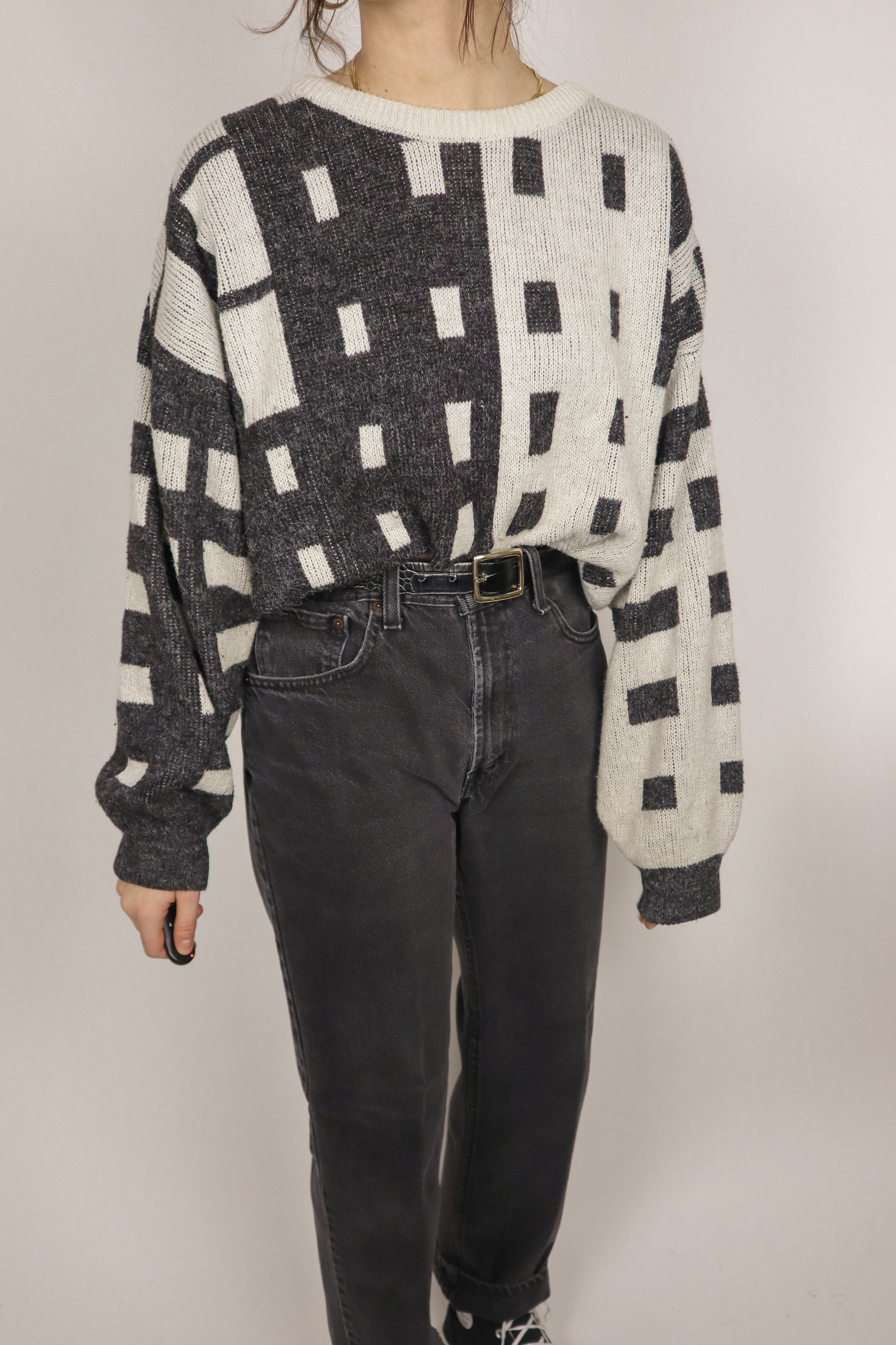 Vintage x Patterned Knit (M)