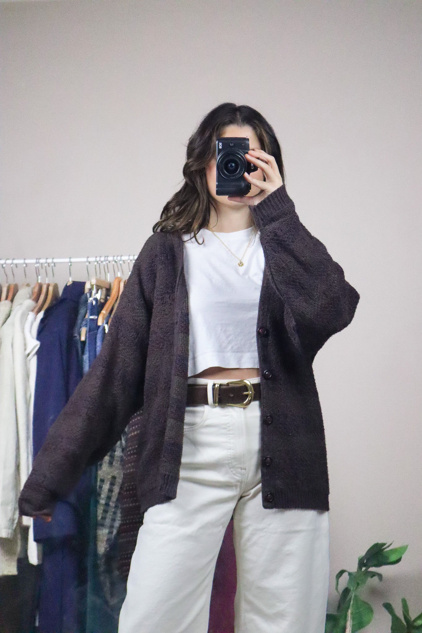 Made in Canada x Vintage x Textured Cardigan (M/L)