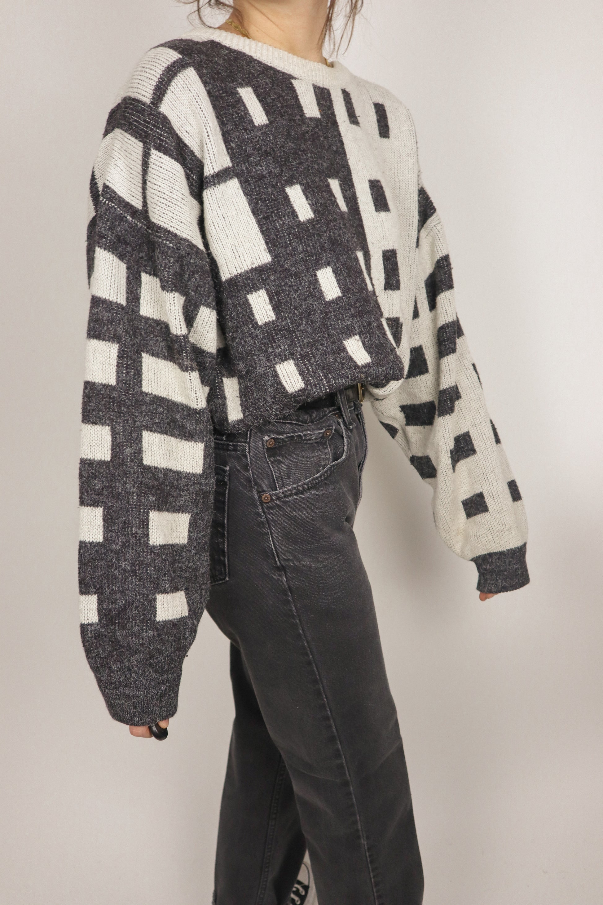 Vintage x Patterned Knit (M)