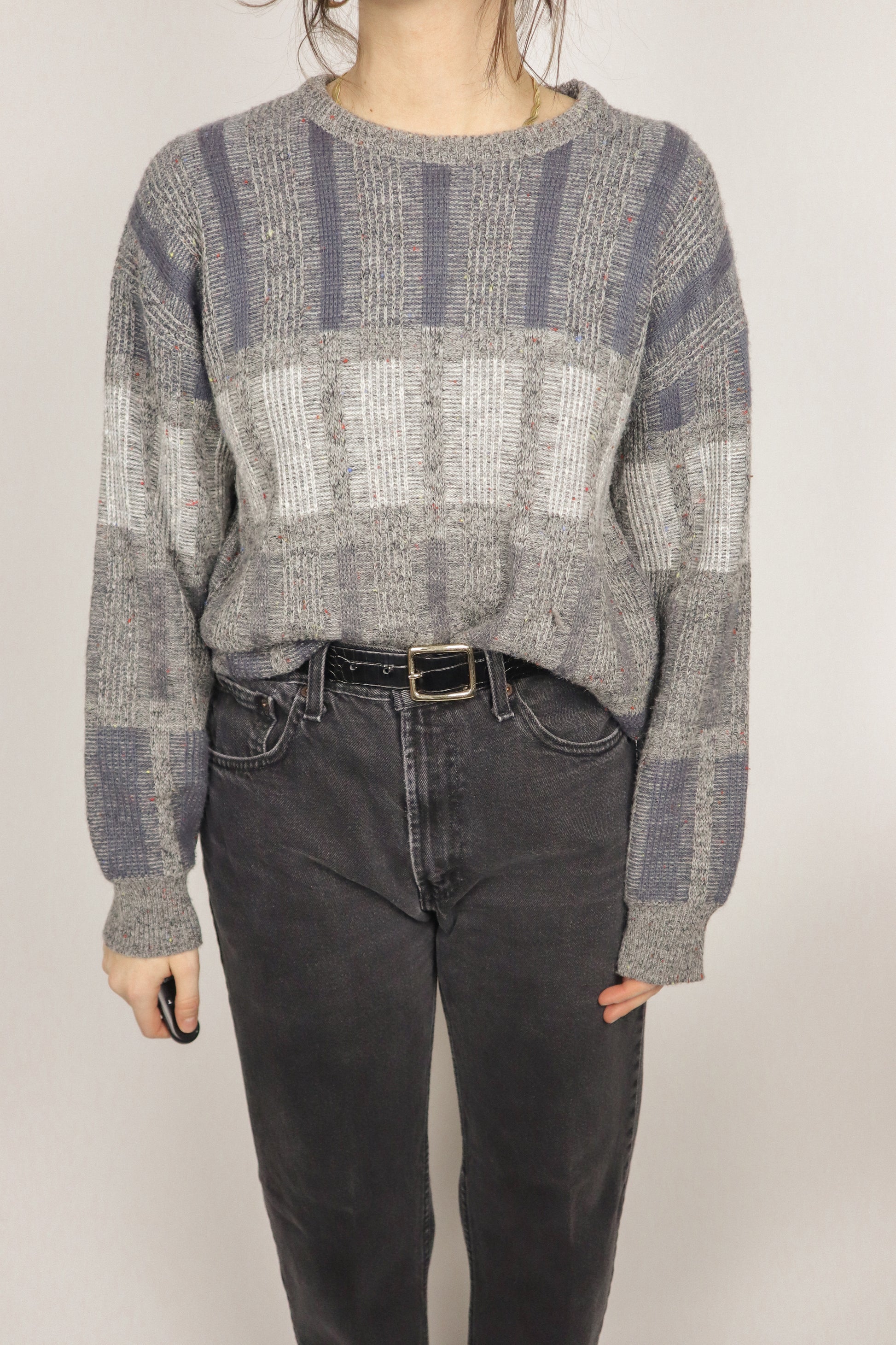 Made in Canada x Vintage x Textured Sweater (M)