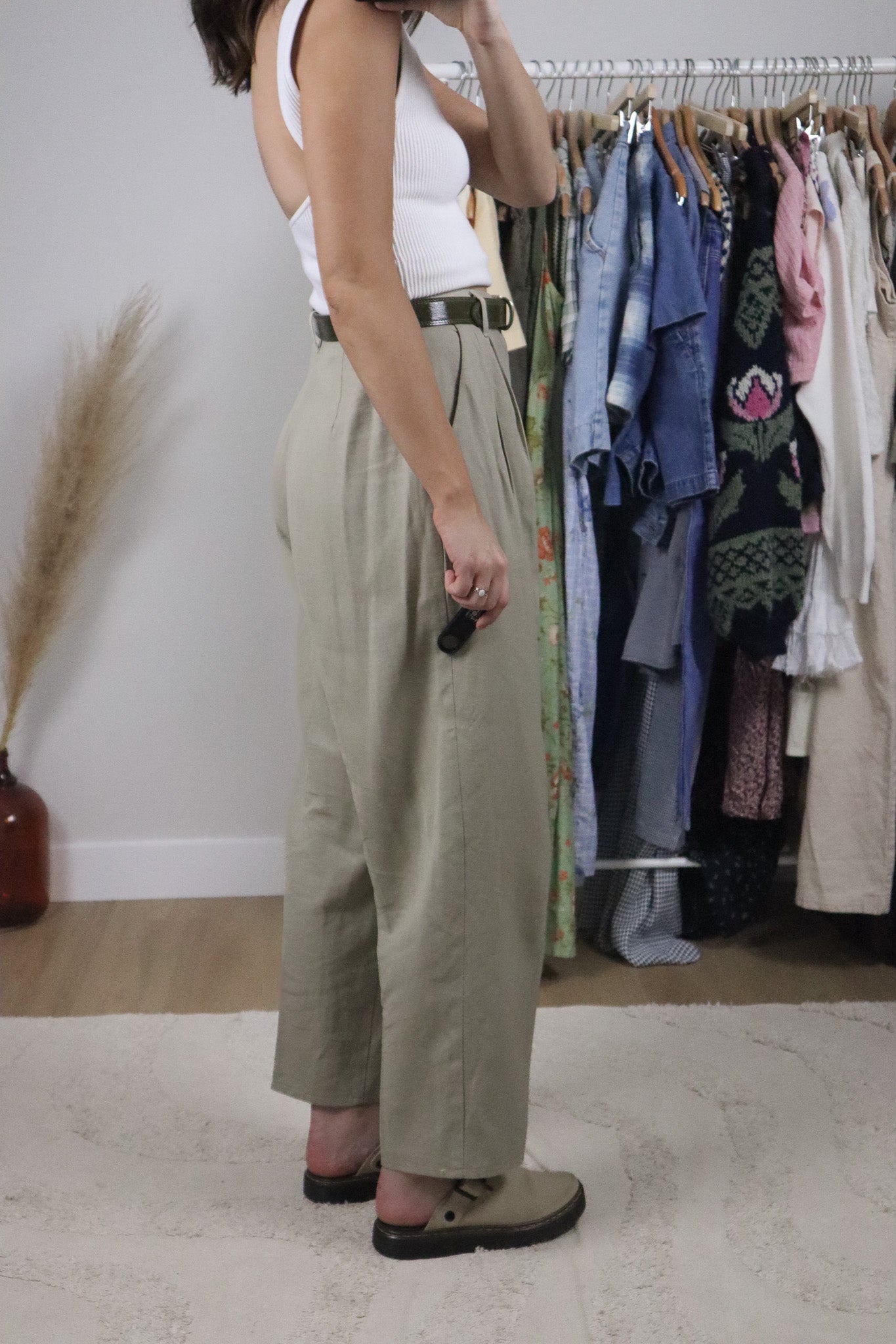 Vintage x Linen Blend Trousers (S)
