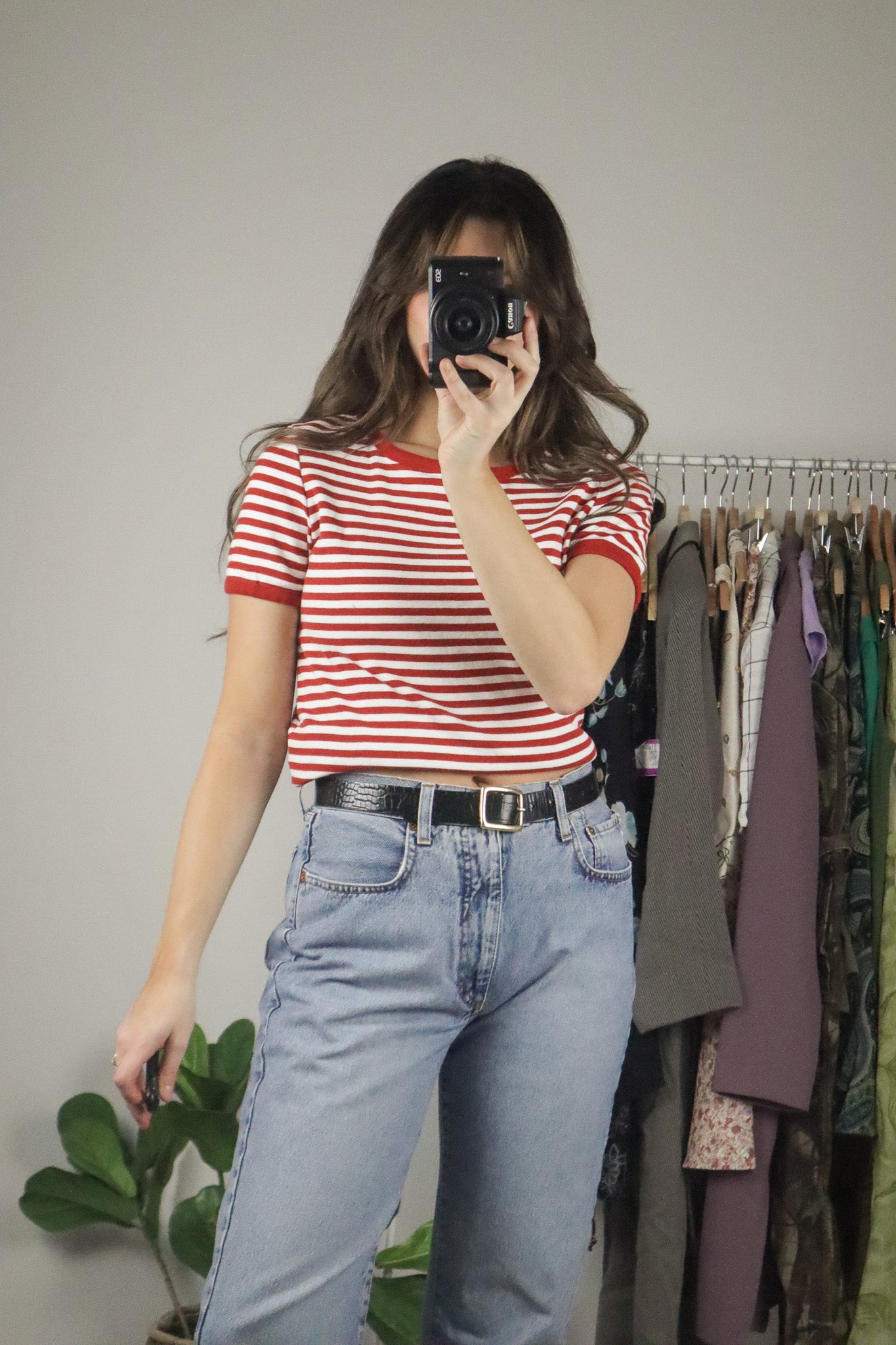Vintage x Stripped T-Shirt (M)