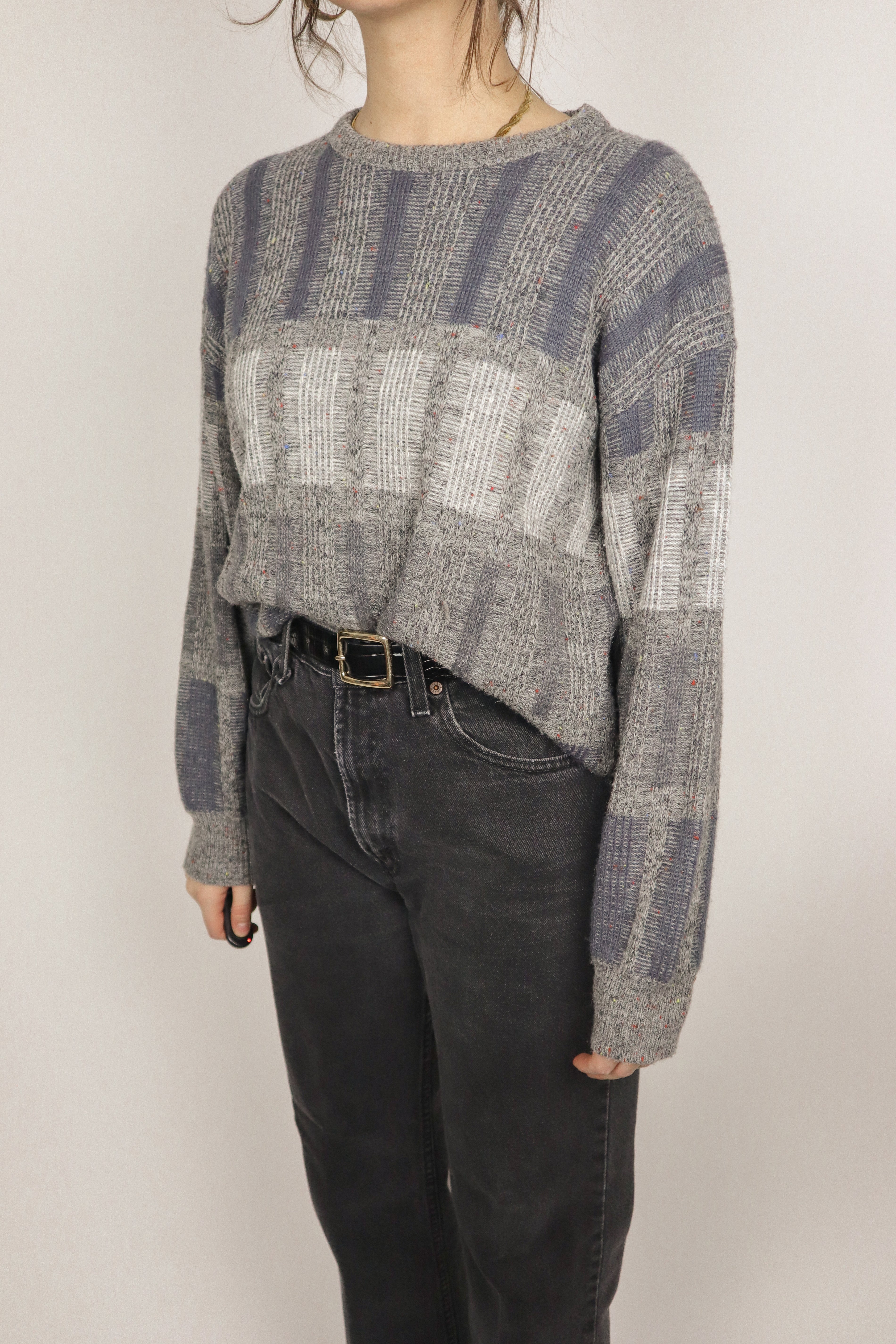 Made in Canada x Vintage x Textured Sweater (M)